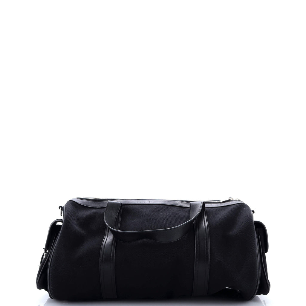 Multipocket Duffle Bag Canvas with Leather Large