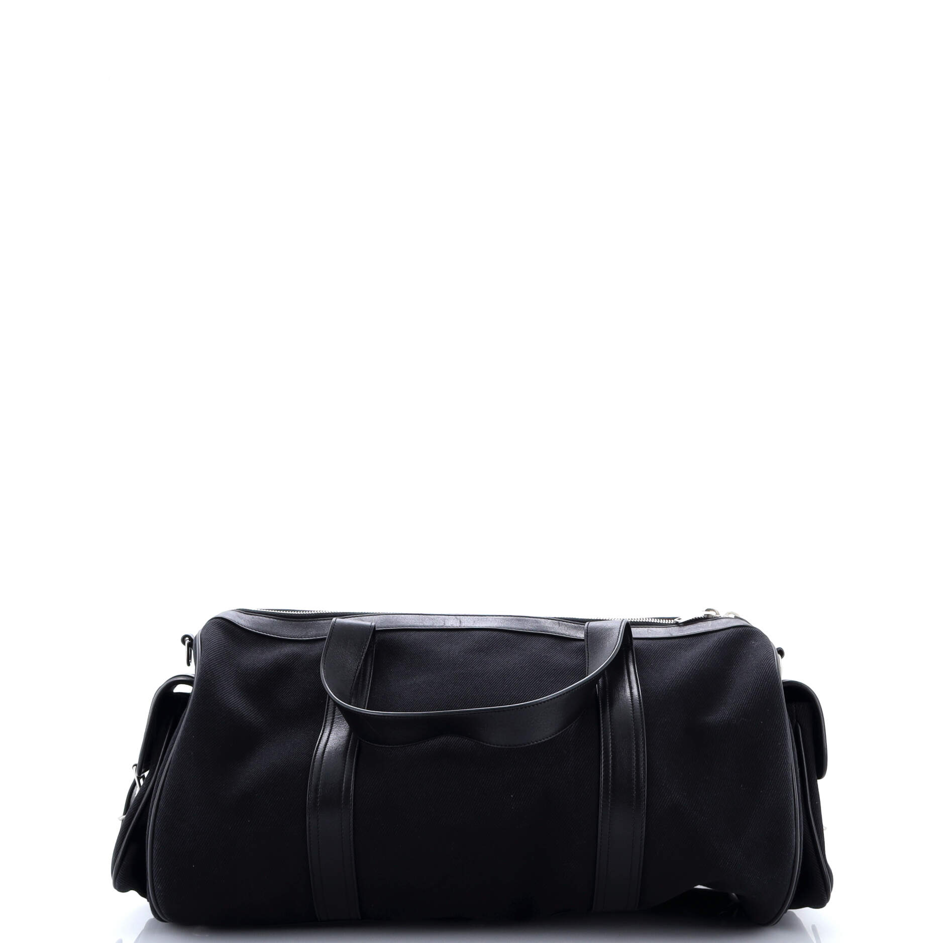 Multipocket Duffle Bag Canvas with Leather Large