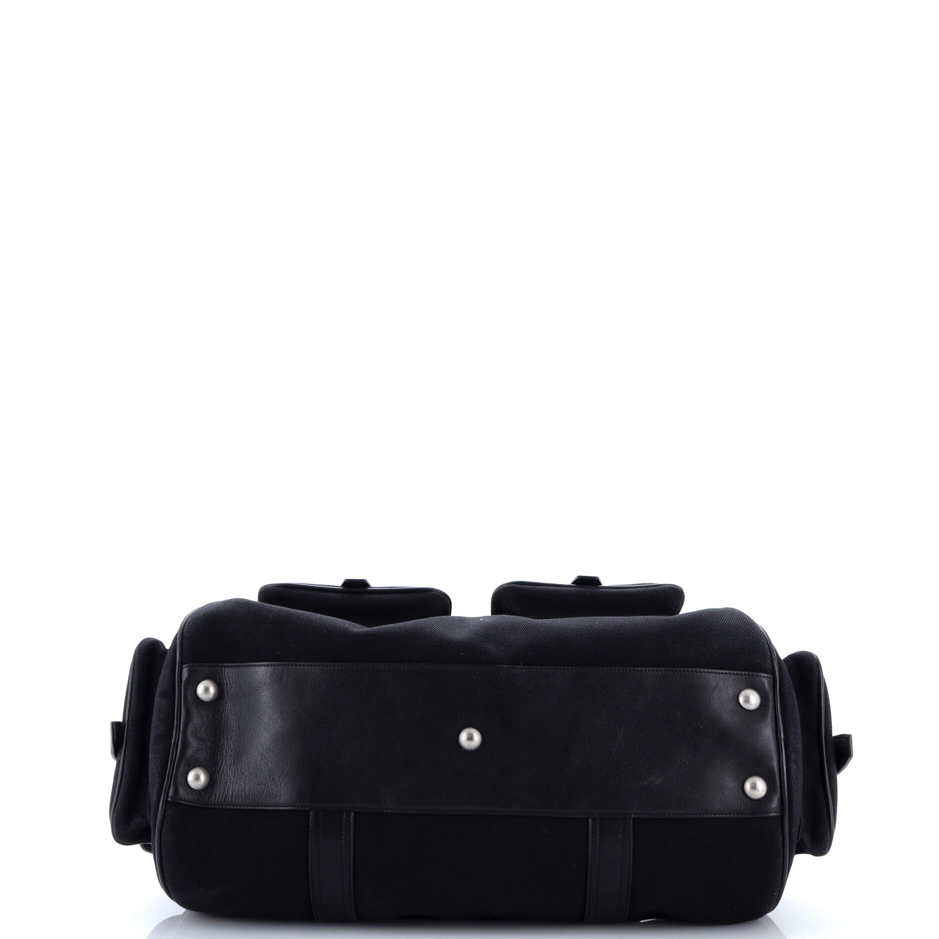 Multipocket Duffle Bag Canvas with Leather Large