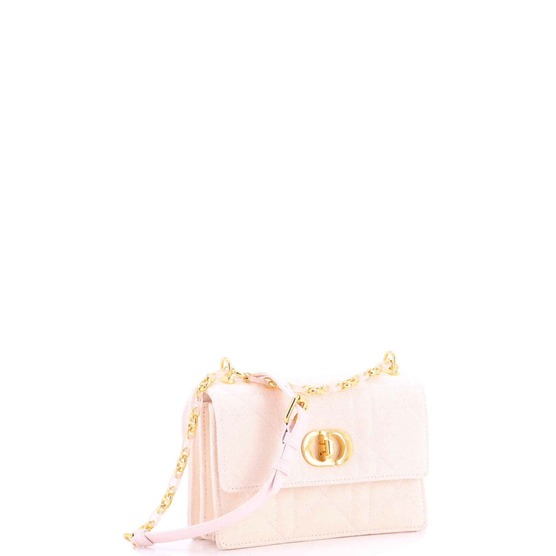 Miss Caro Flap Bag Cannage Quilt Denim Mini