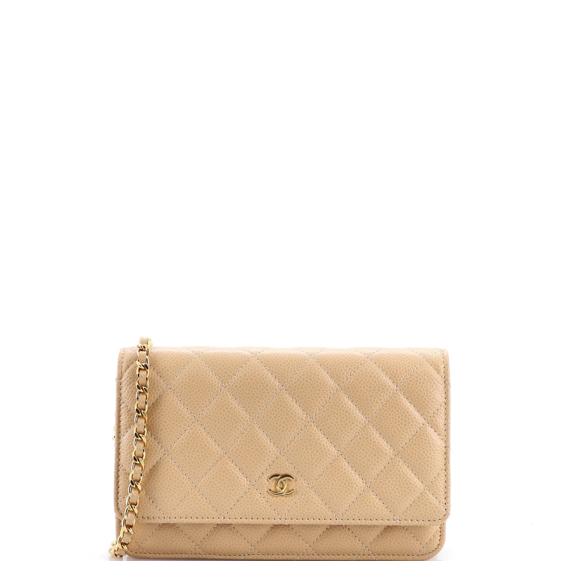 Wallet on Chain Quilted Caviar