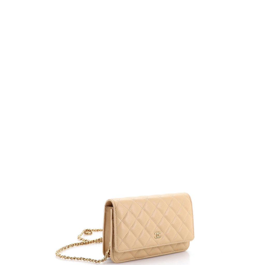 Wallet on Chain Quilted Caviar