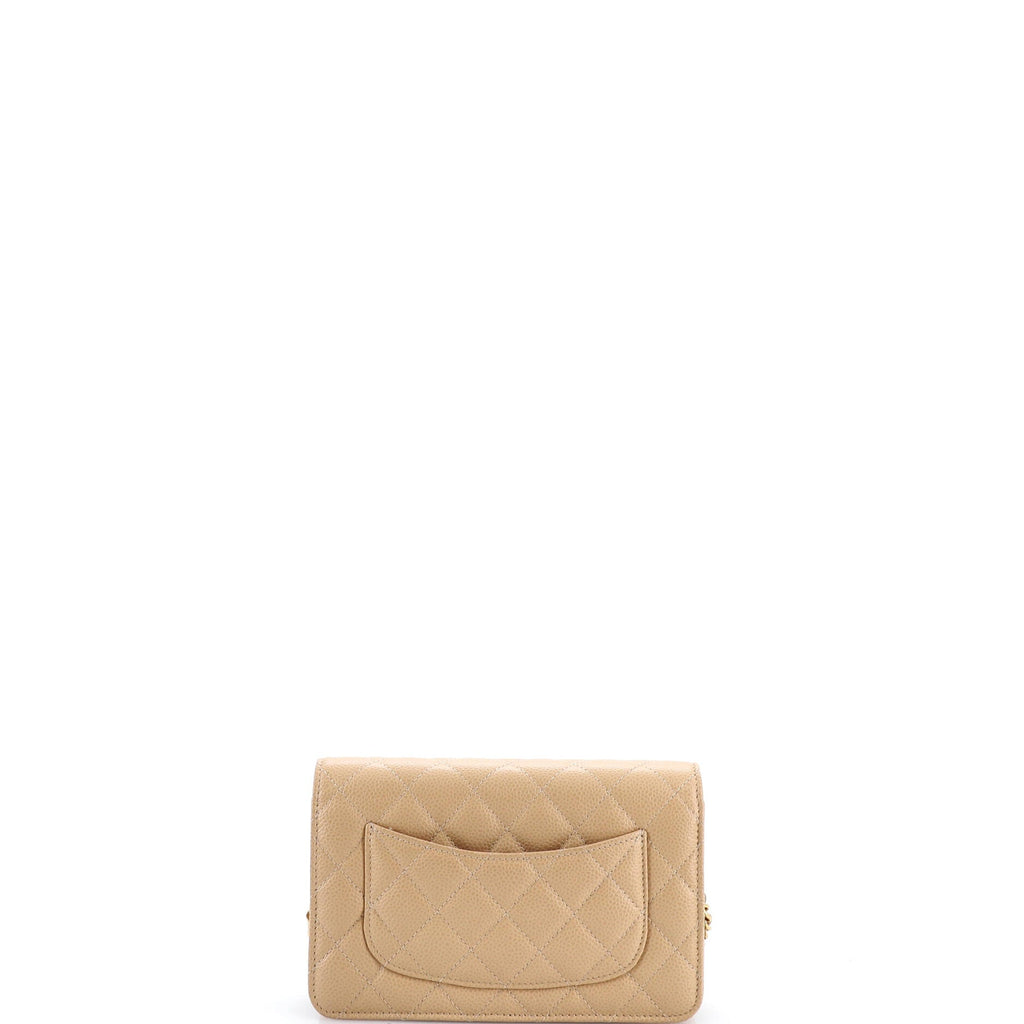 Wallet on Chain Quilted Caviar