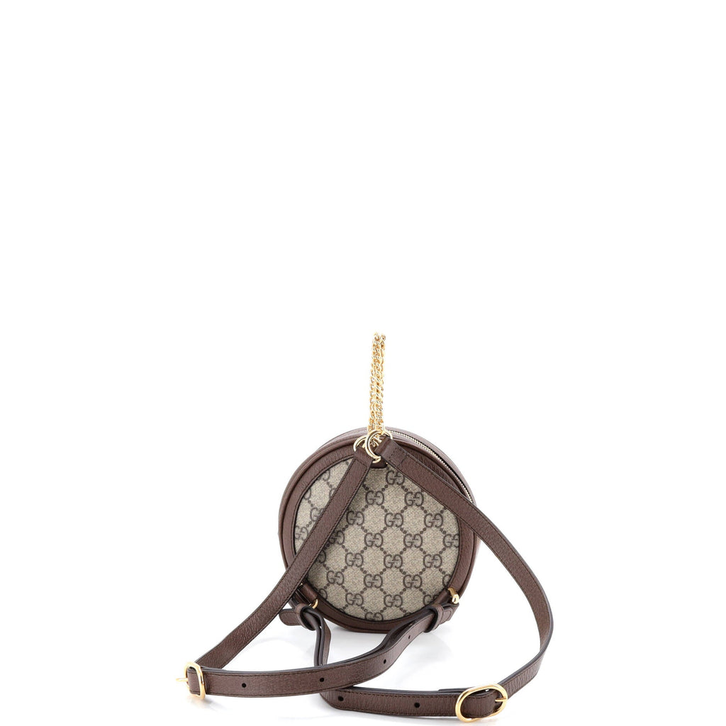 Ophidia Round Backpack GG Coated Canvas Mini