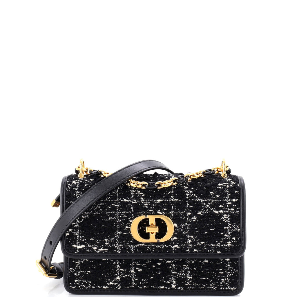 Miss Caro Flap Bag Cannage Quilt Tweed Mini