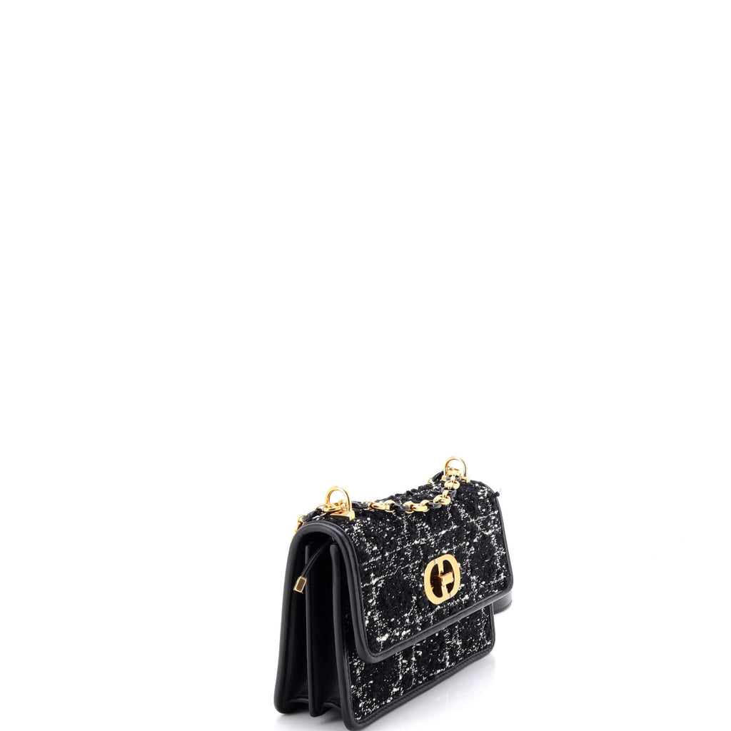 Miss Caro Flap Bag Cannage Quilt Tweed Mini