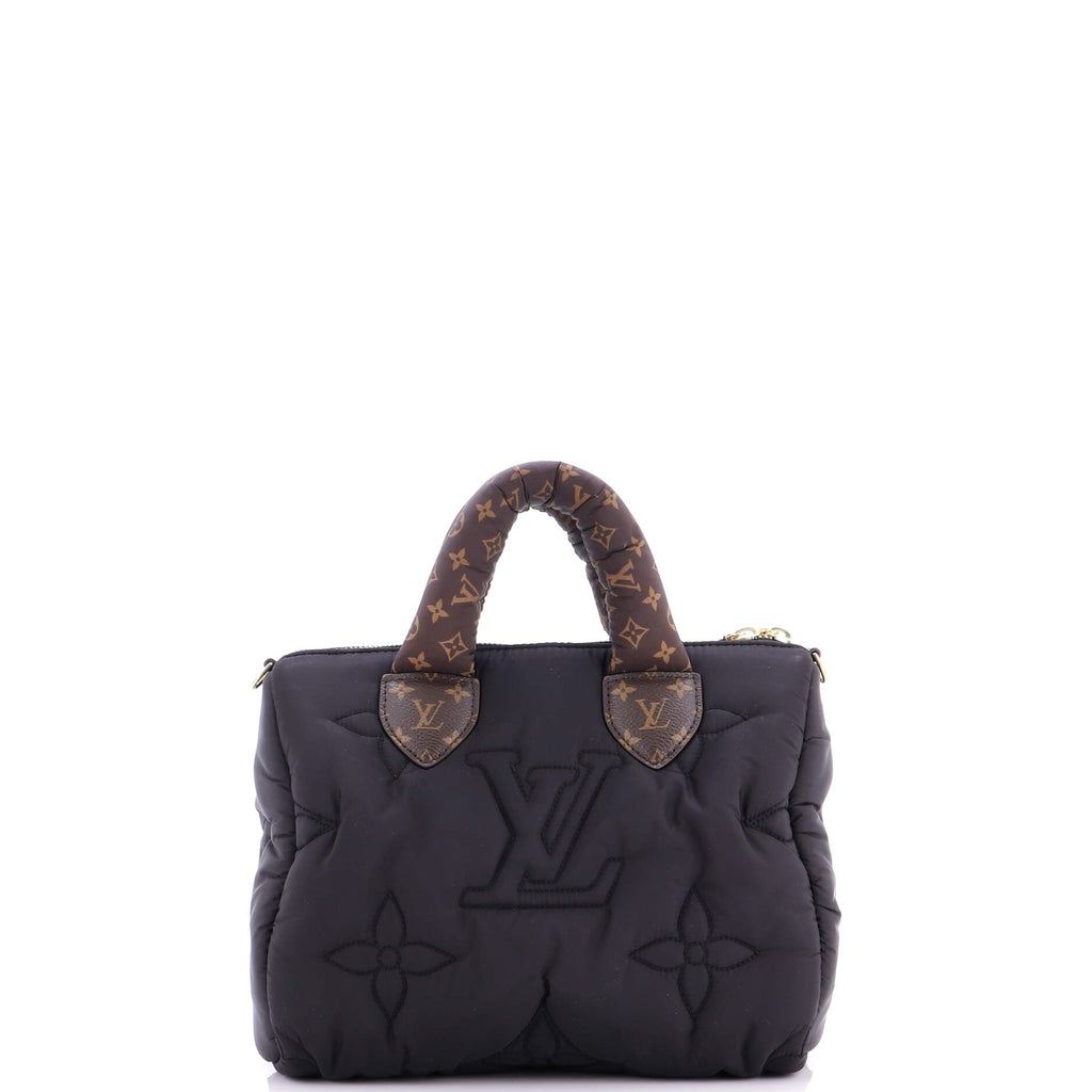 Speedy Bandouliere Bag Monogram Quilted Econyl Nylon 25