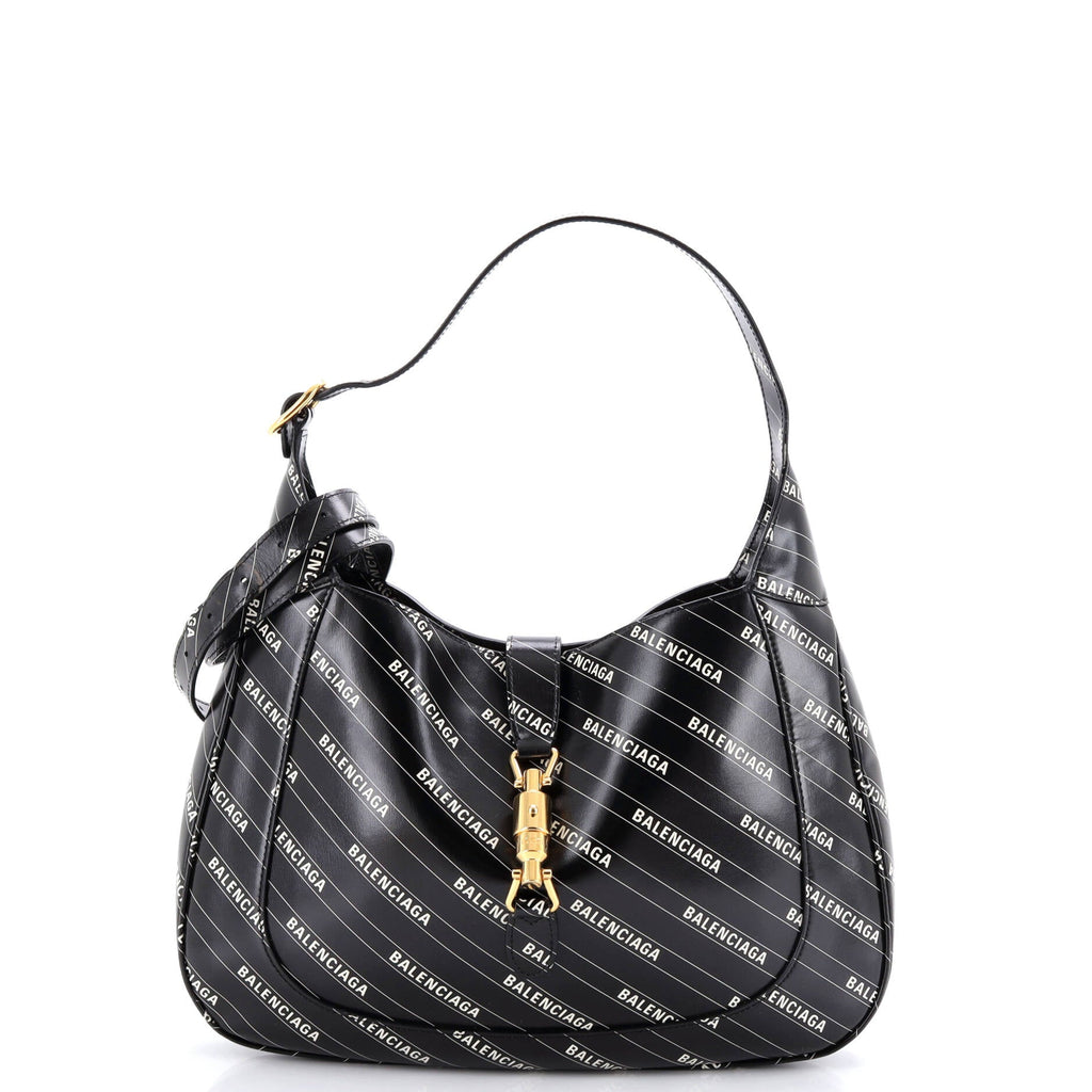x Balenciaga The Hacker Project Jackie 1961 Hobo Printed Leather Medium