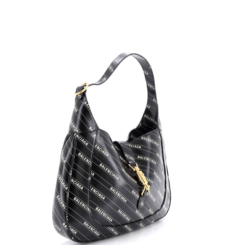 x Balenciaga The Hacker Project Jackie 1961 Hobo Printed Leather Medium
