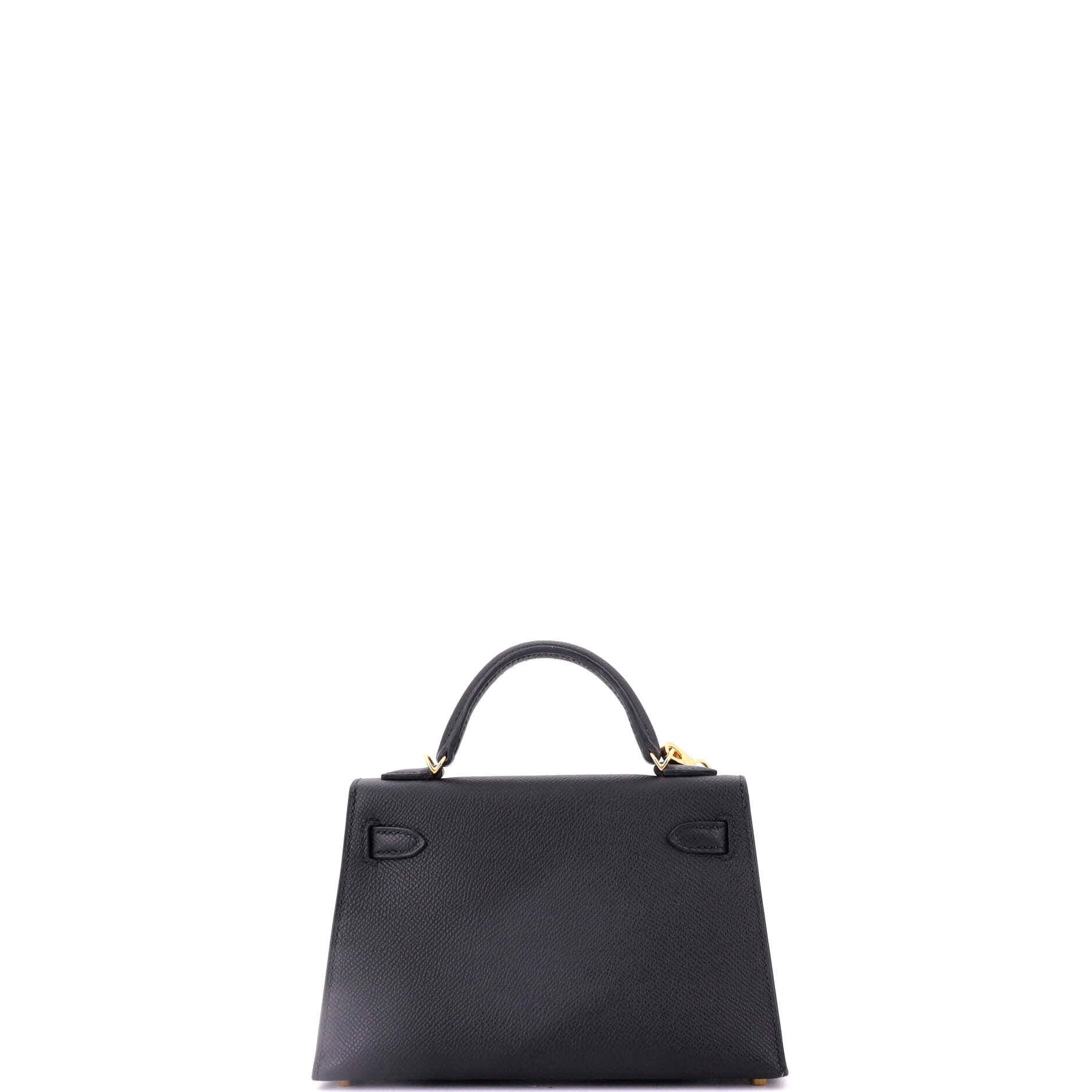 Kelly Mini II Bag Noir Epsom with Gold Hardware 20