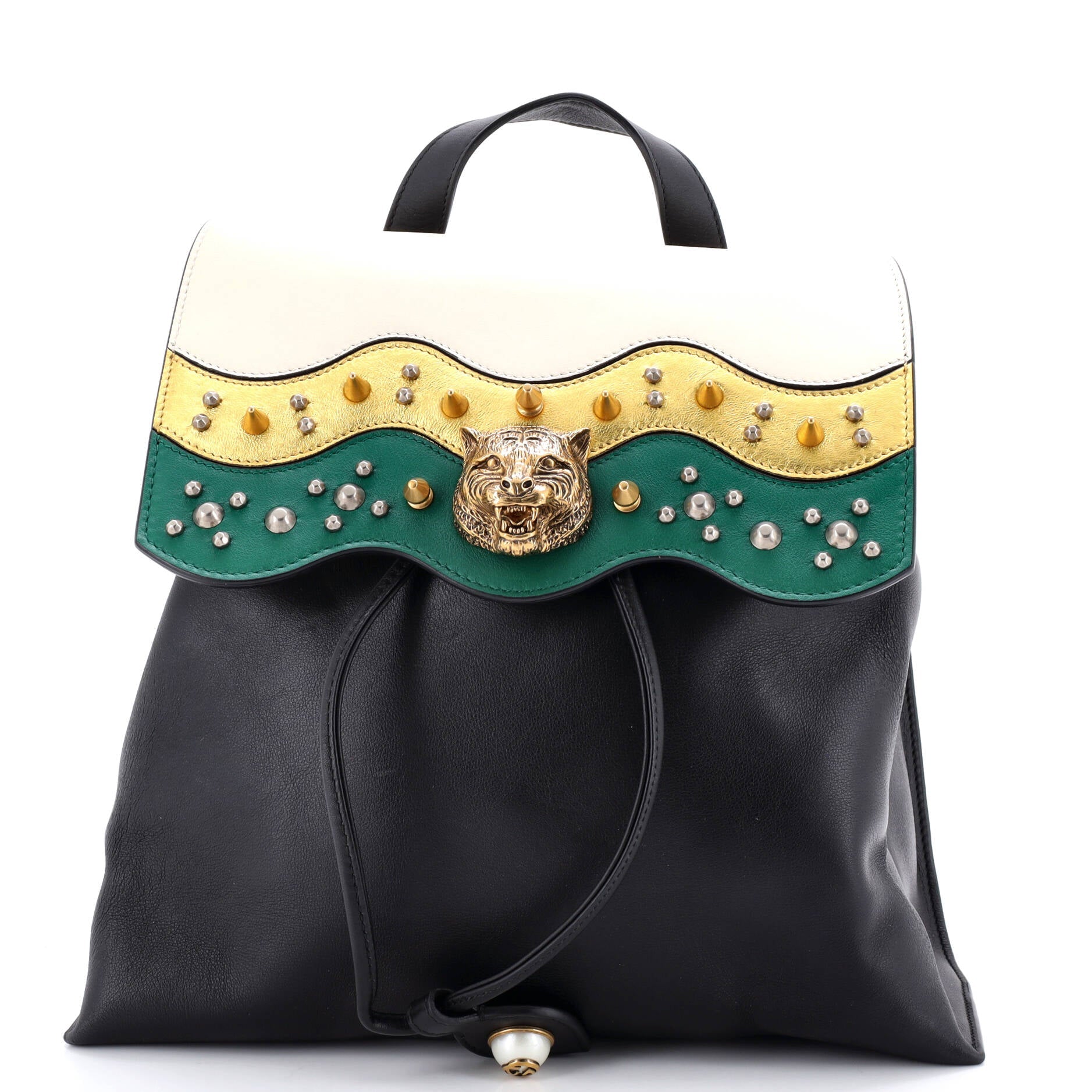 Animalier Malin Backpack Studded Leather Medium