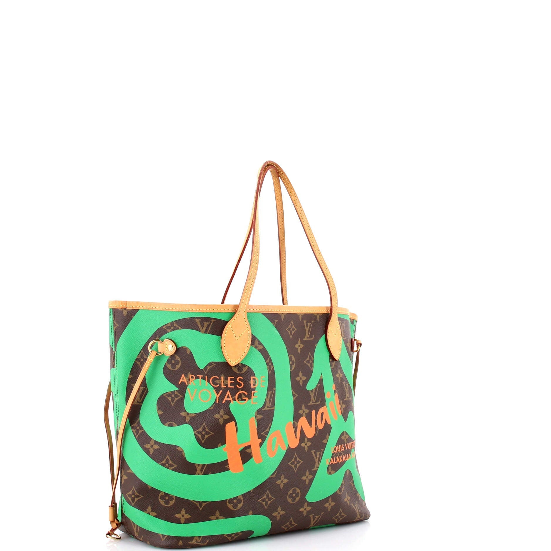 Neverfull NM Tote Limited Edition Tahitienne Cities Monogram Canvas MM