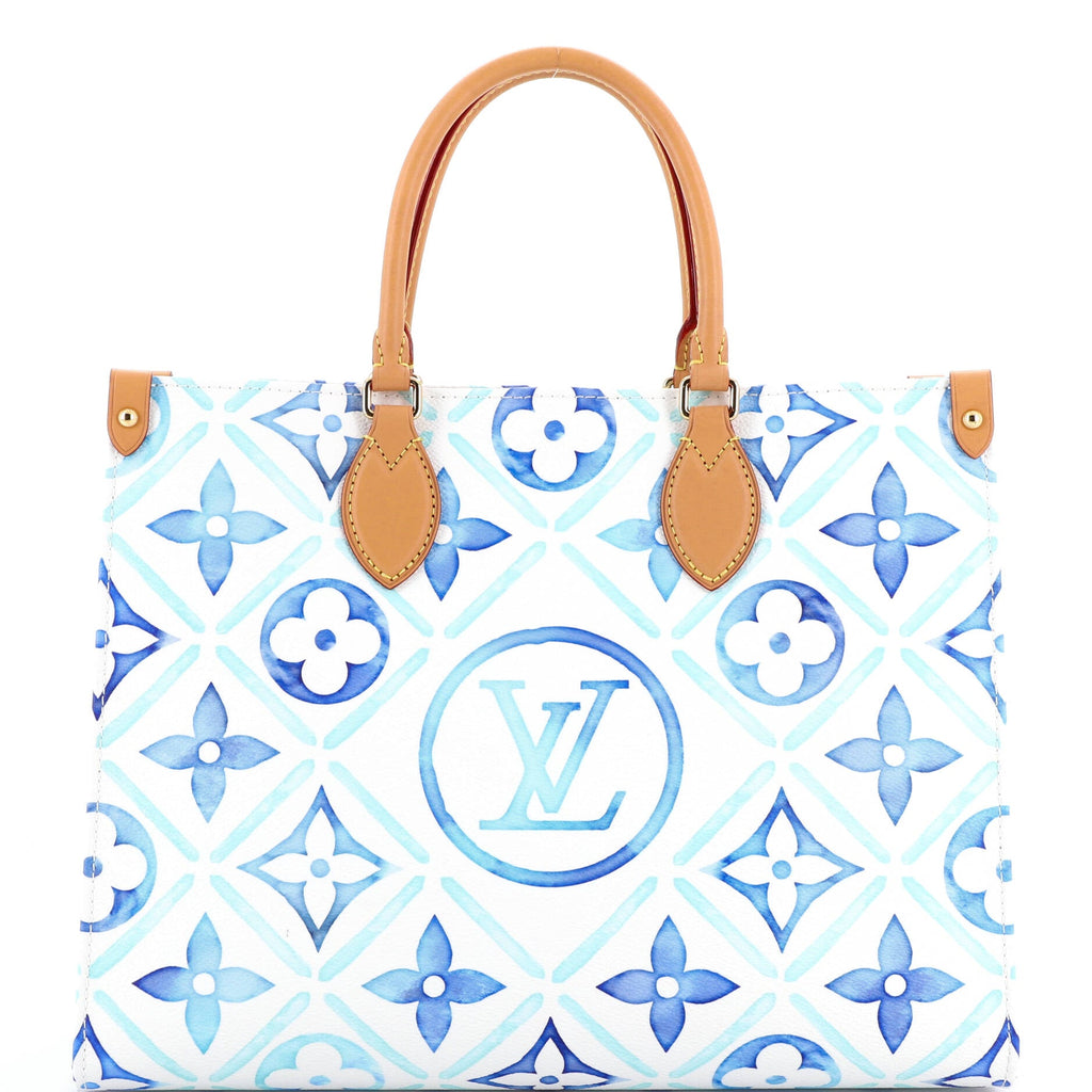OnTheGo Tote Monogram Tiles By The Pool MM