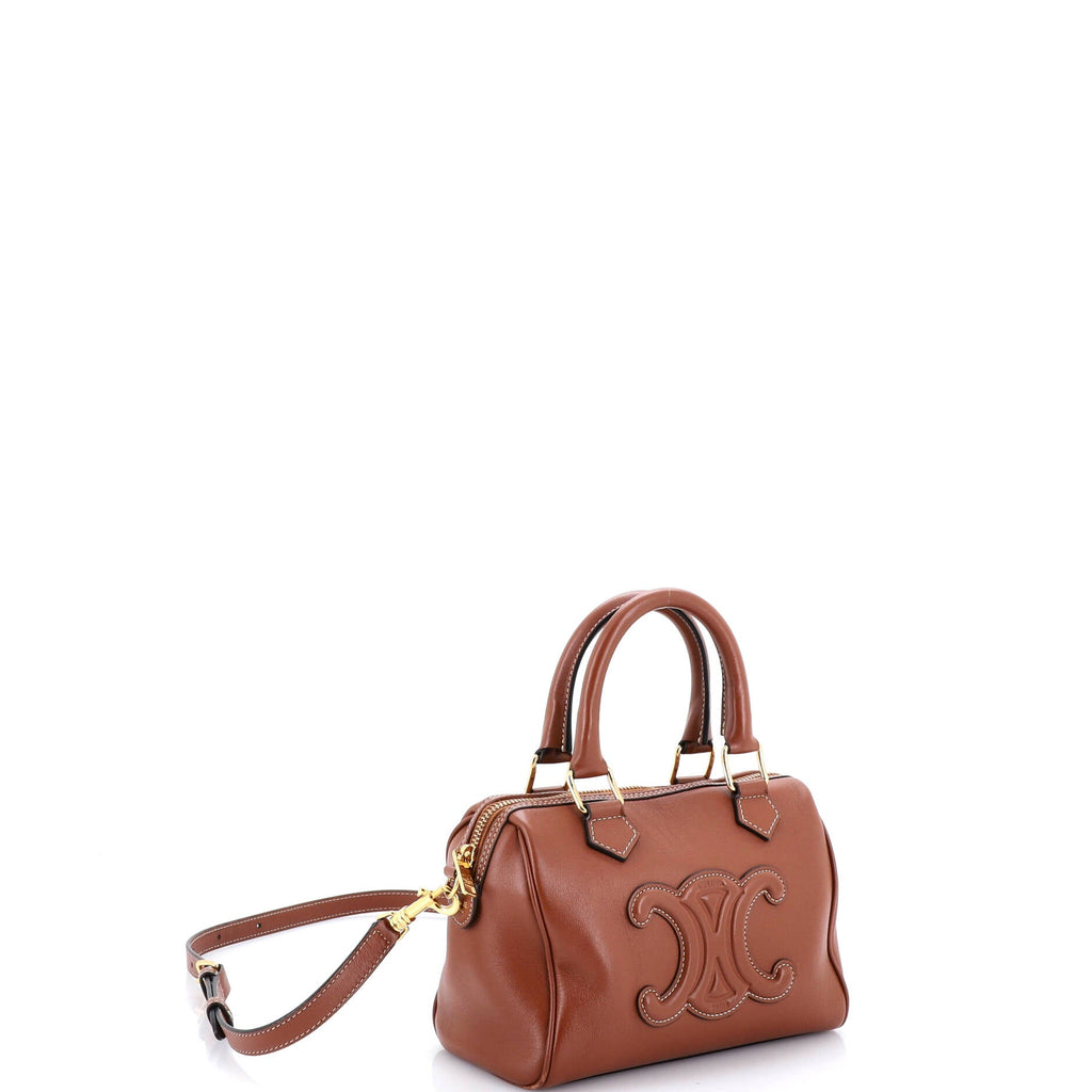 Cuir Triomphe Boston Bag Leather Small