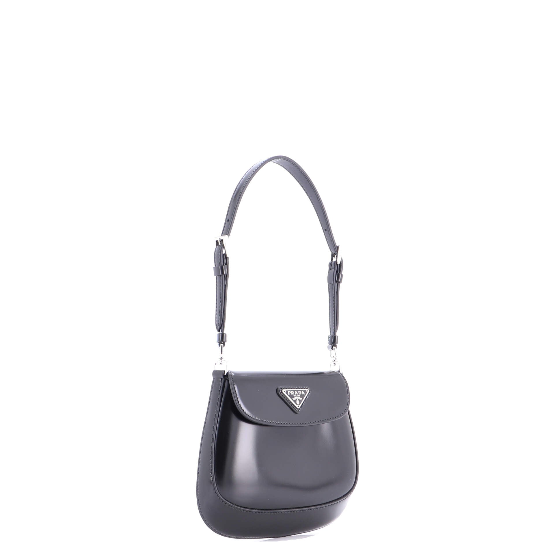 Cleo Flap Shoulder Bag Spazzolato Leather Mini