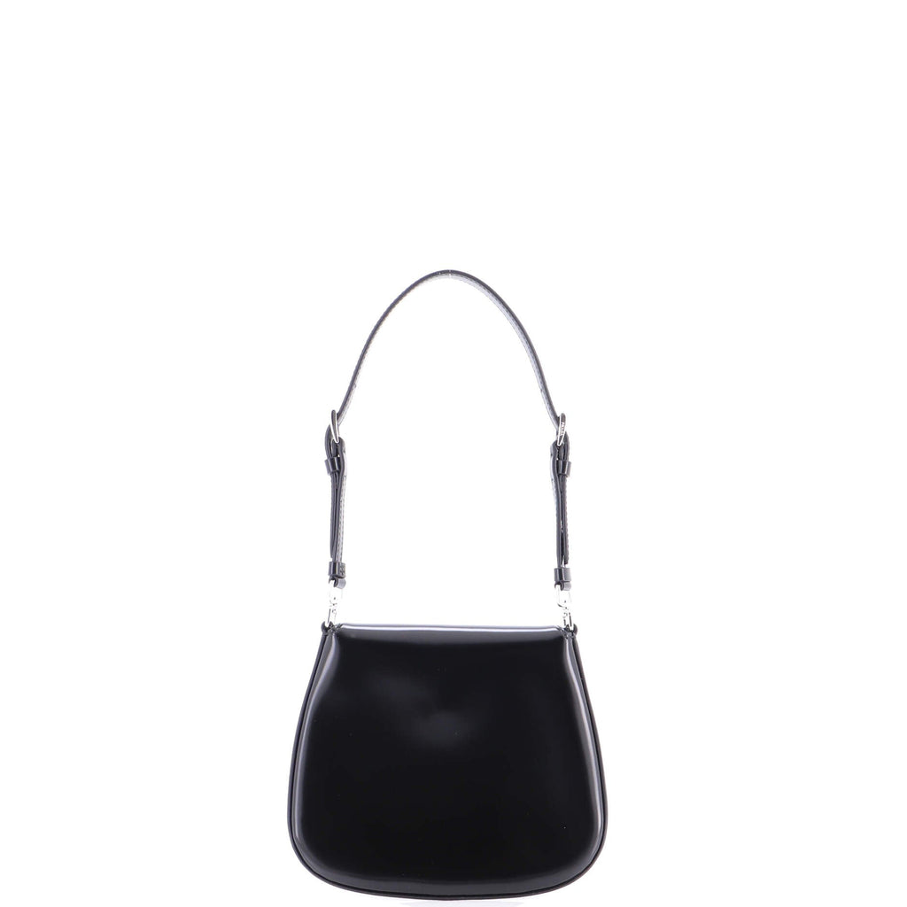 Cleo Flap Shoulder Bag Spazzolato Leather Mini