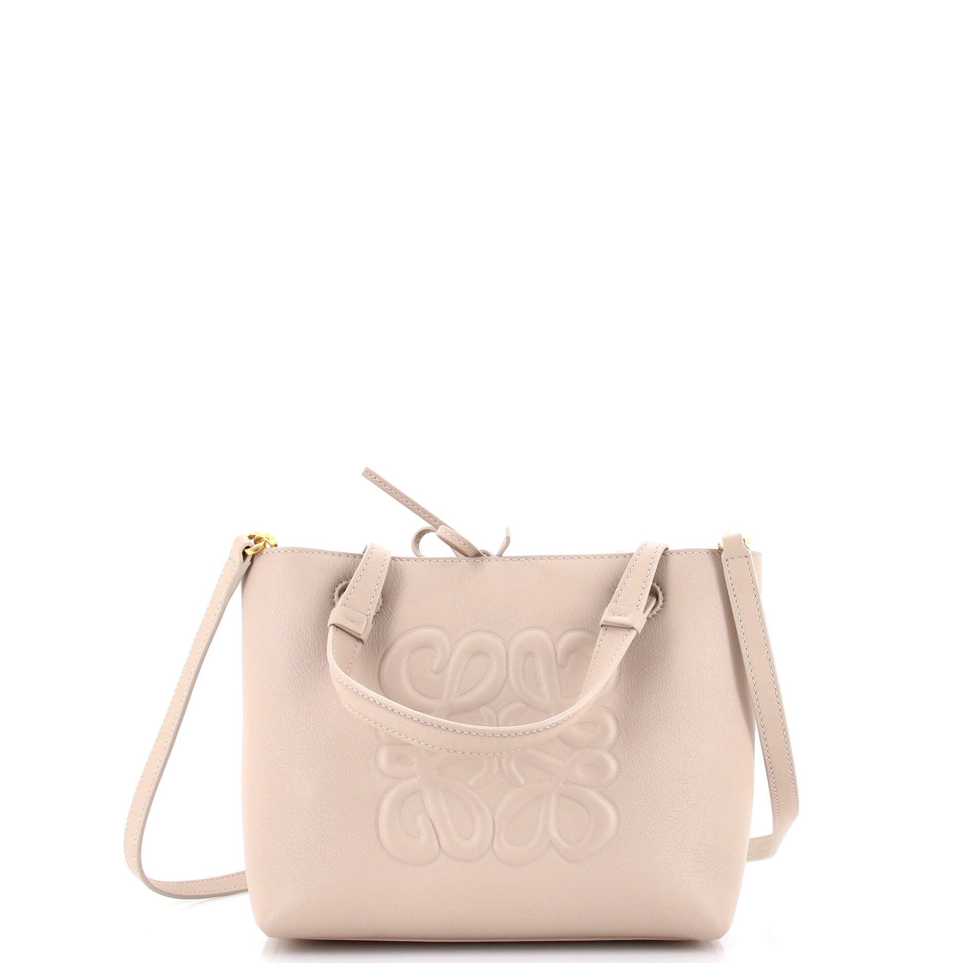 Inflated Anagram Tote Leather Mini