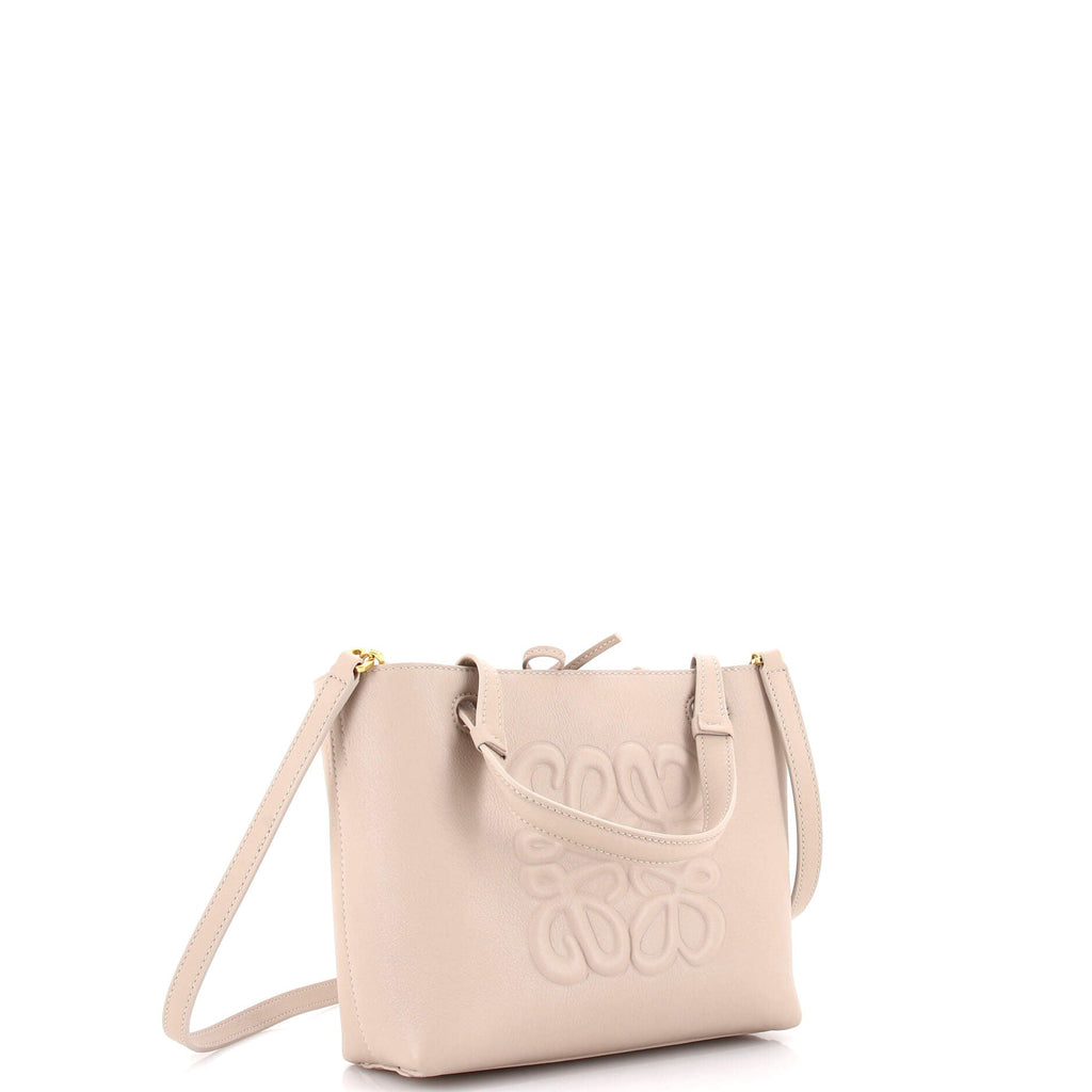 Inflated Anagram Tote Leather Mini