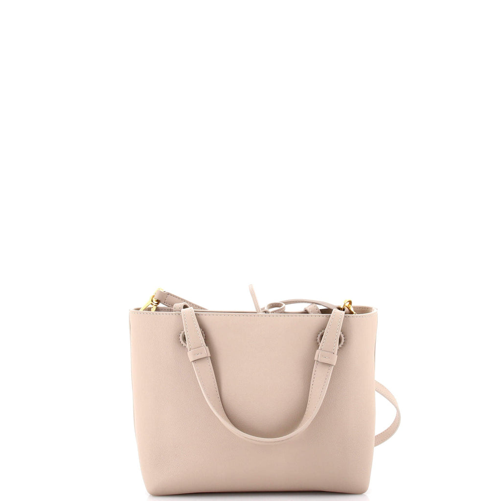 Inflated Anagram Tote Leather Mini