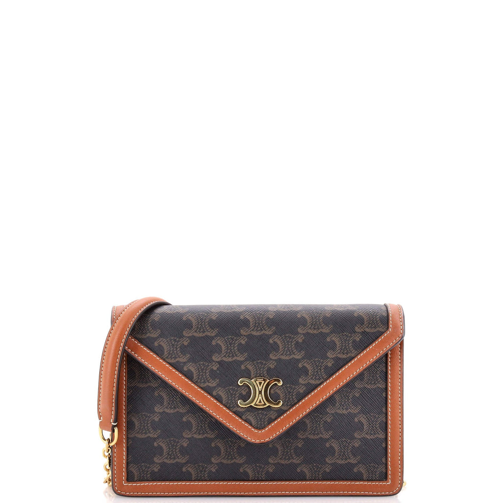 Margo Triomphe Wallet on Chain Triomphe Coated Canvas