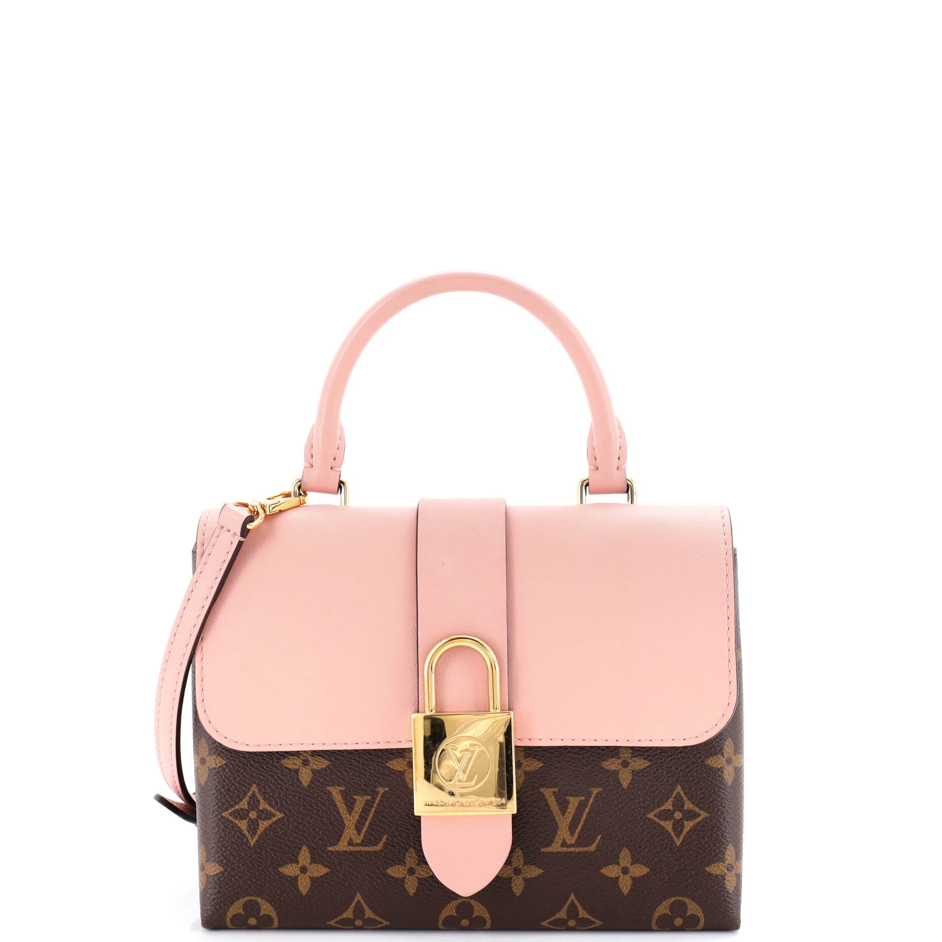 Locky Handbag Monogram Canvas with Leather BB
