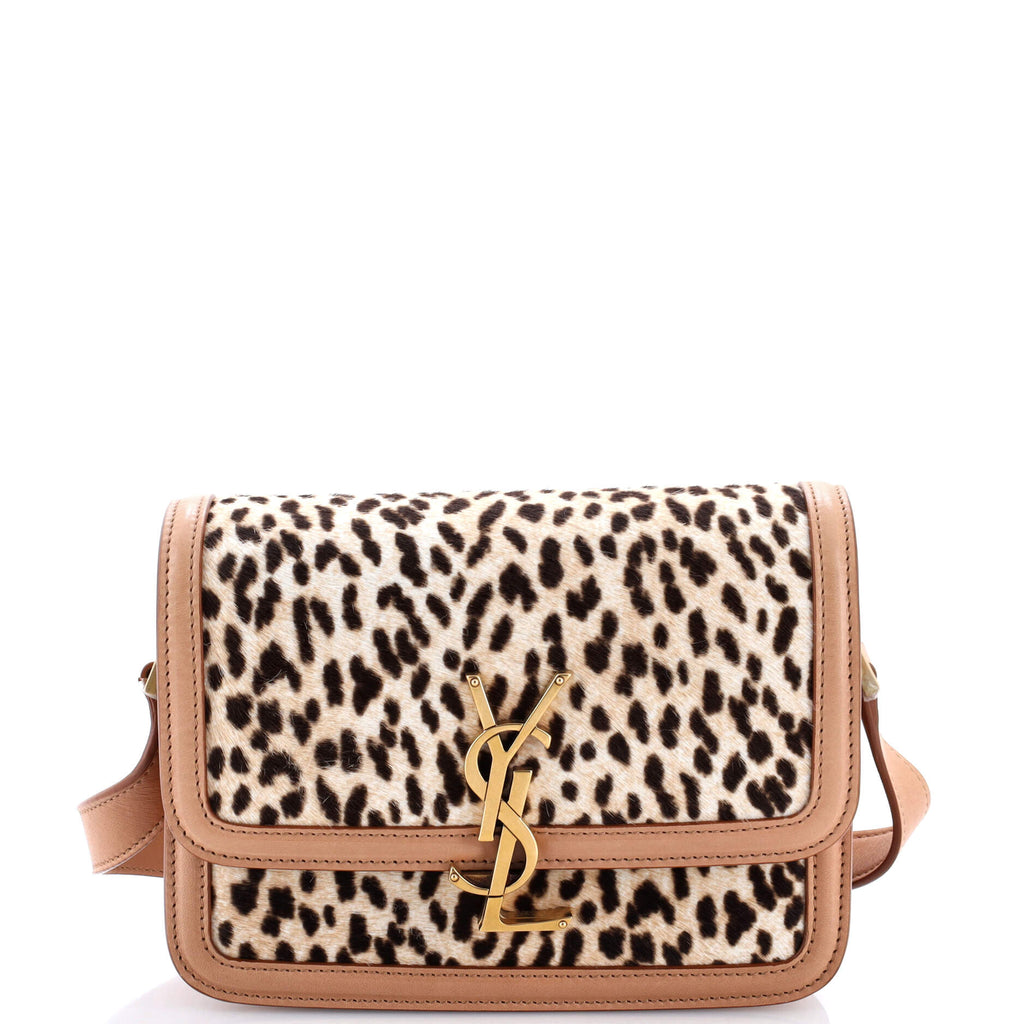 Solferino Bag Printed Calf Hair and Leather Small