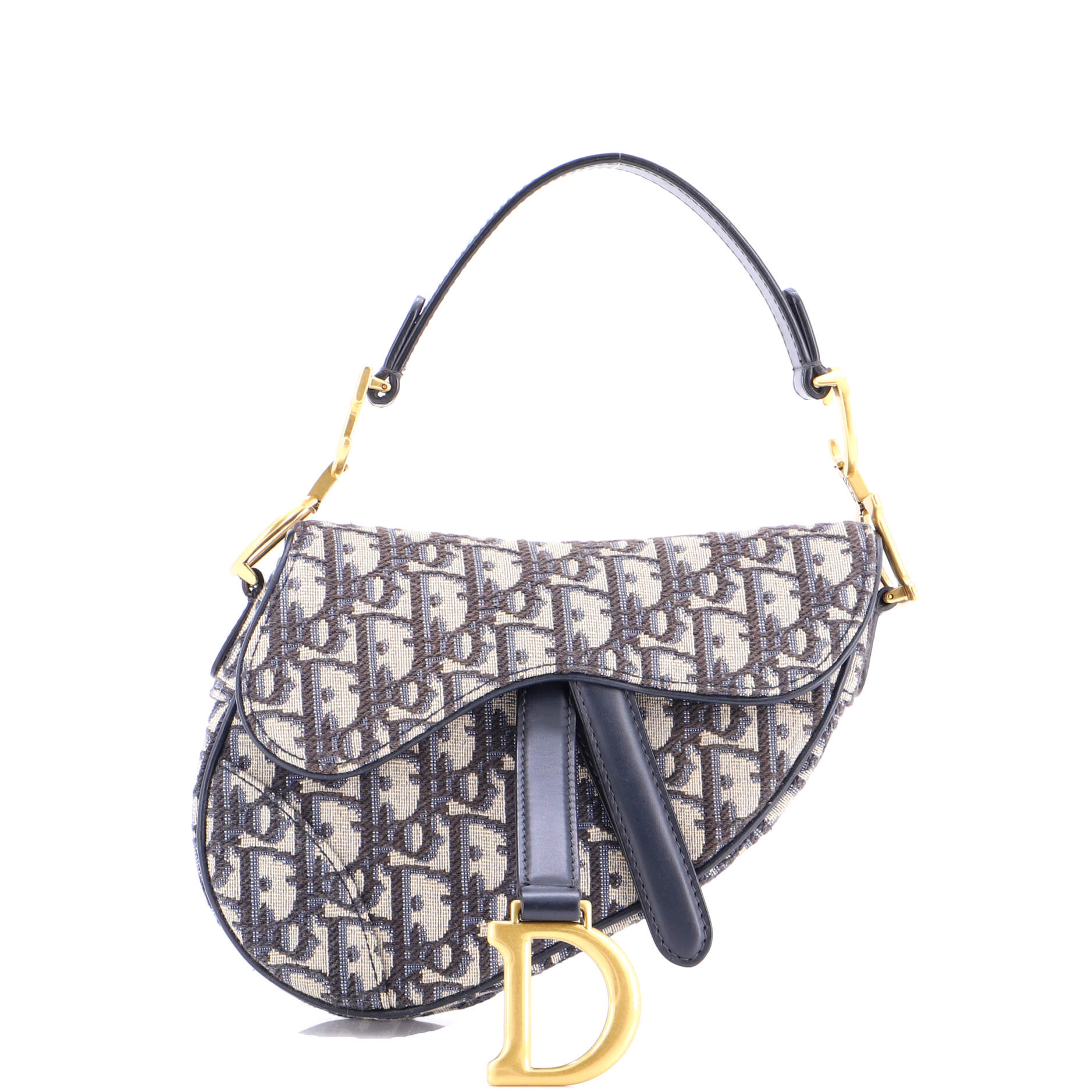 Saddle Handbag Oblique Canvas Mini