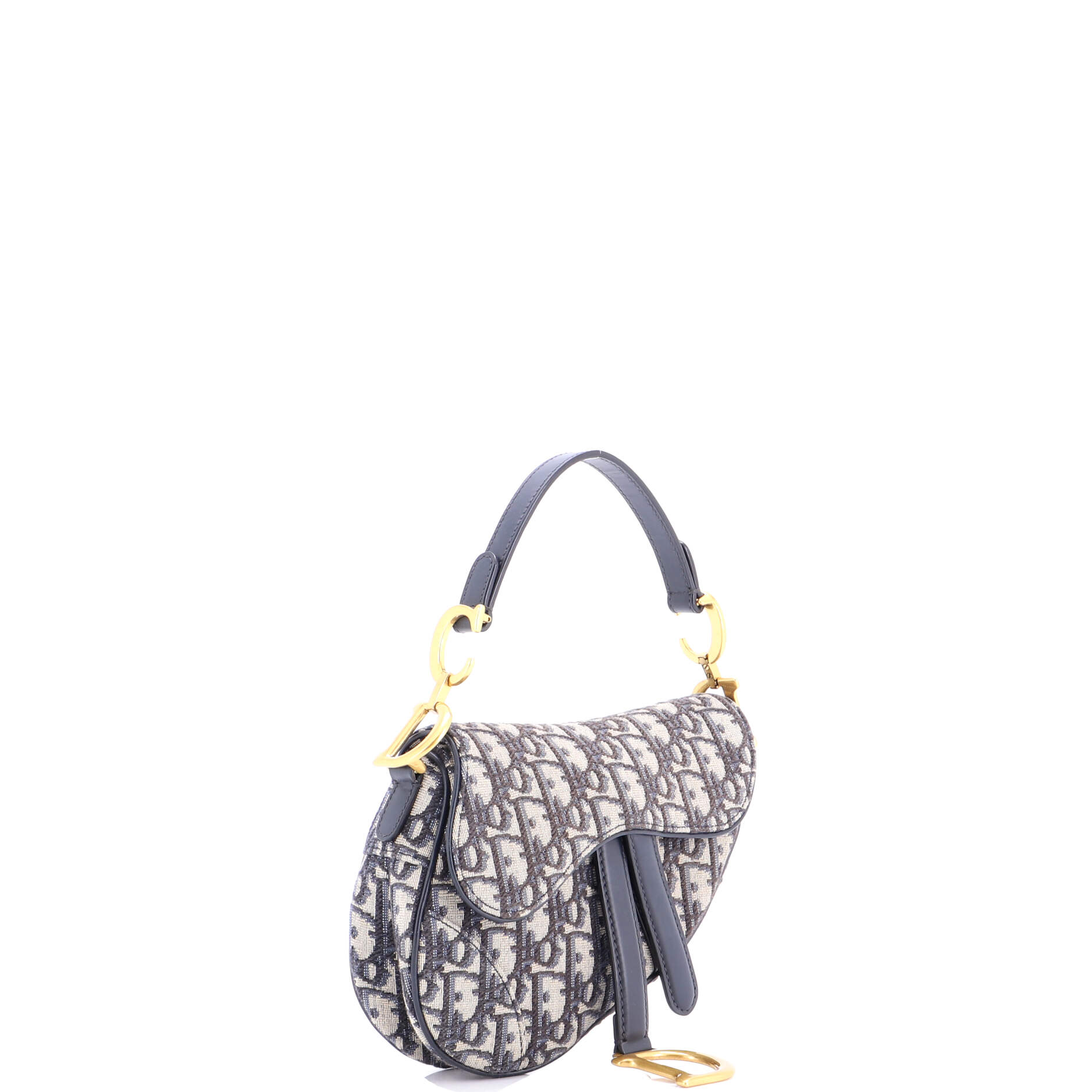 Saddle Handbag Oblique Canvas Mini