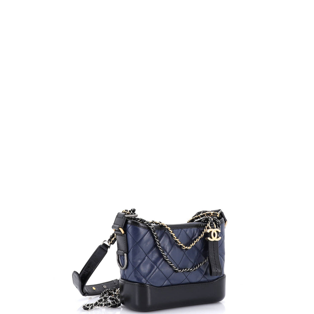 Gabrielle Hobo Quilted Aged Calfskin Small