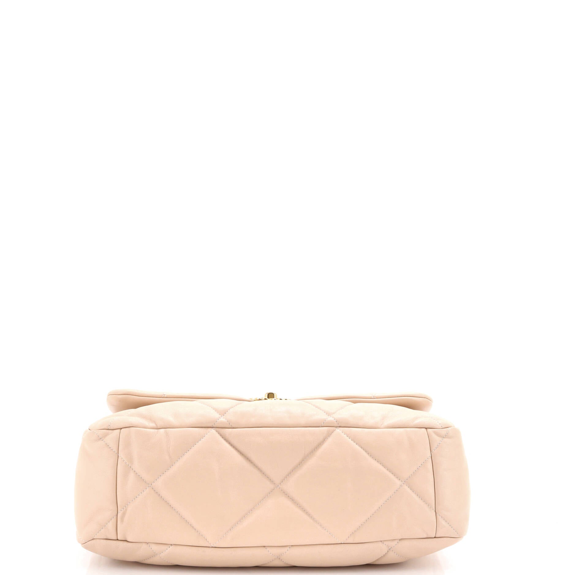 19 Flap Bag Quilted Leather Maxi