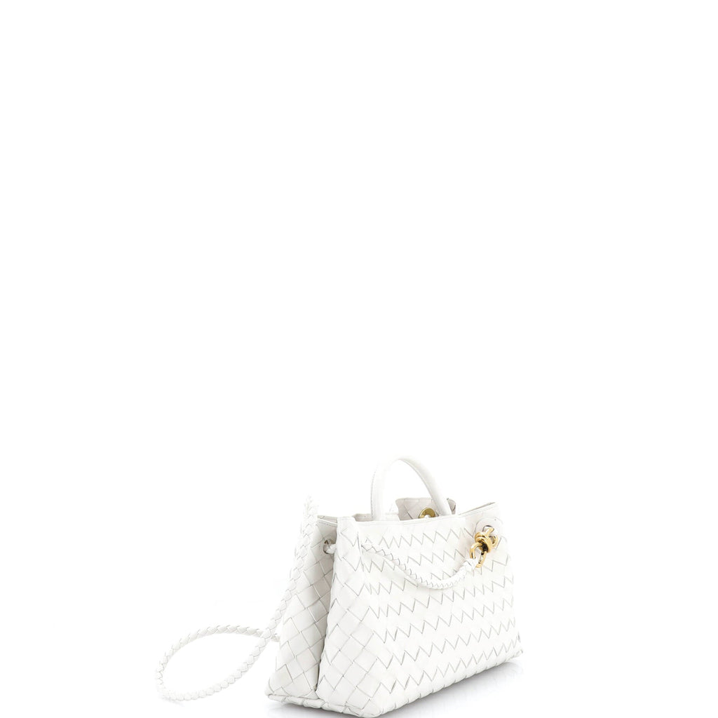 Andiamo East West Top Handle Bag Intrecciato Nappa Small