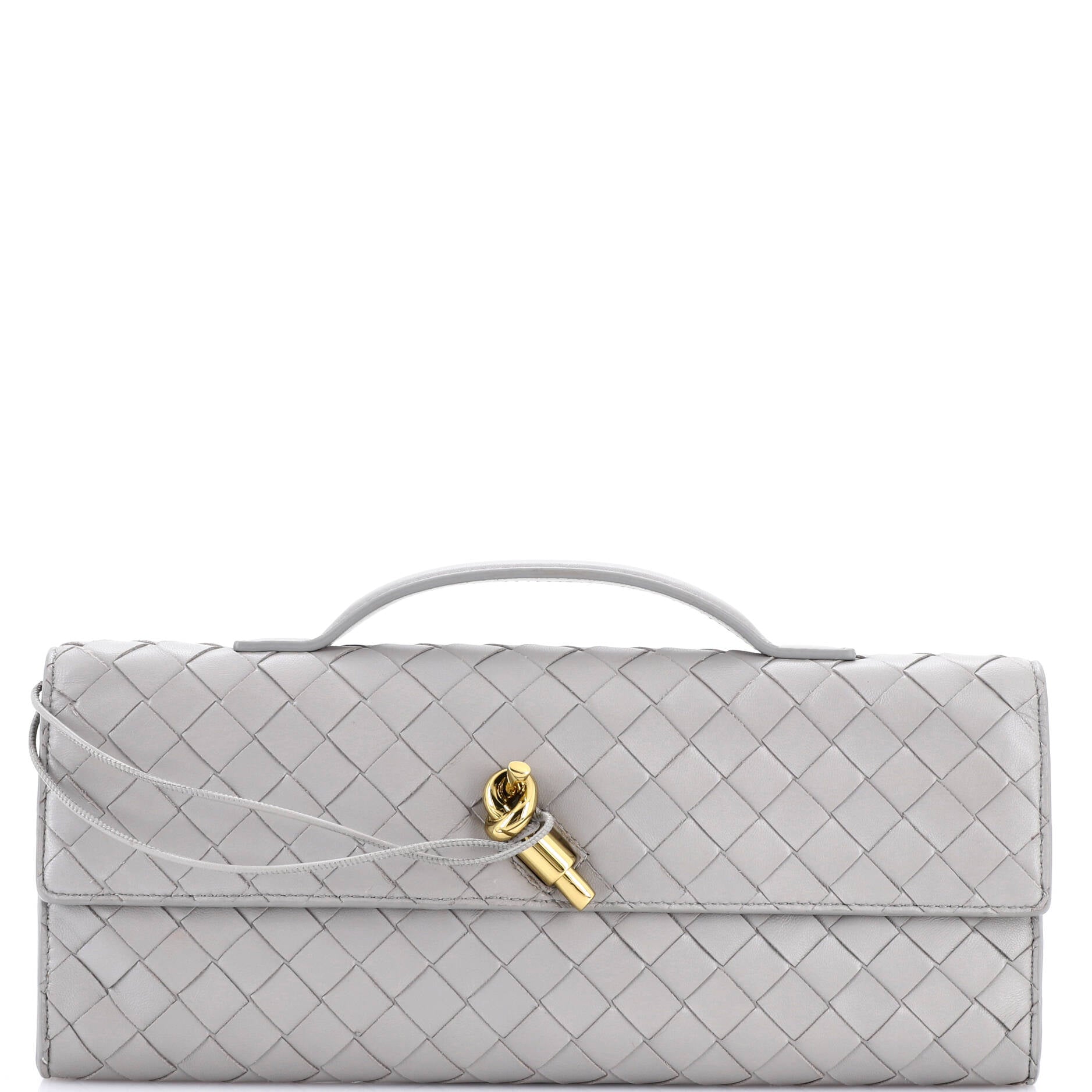 Andiamo Top Handle Clutch Intrecciato Nappa Long