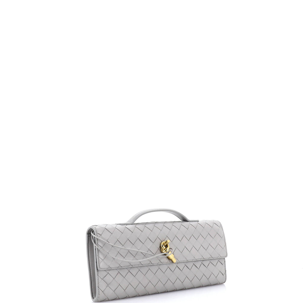 Andiamo Top Handle Clutch Intrecciato Nappa Long
