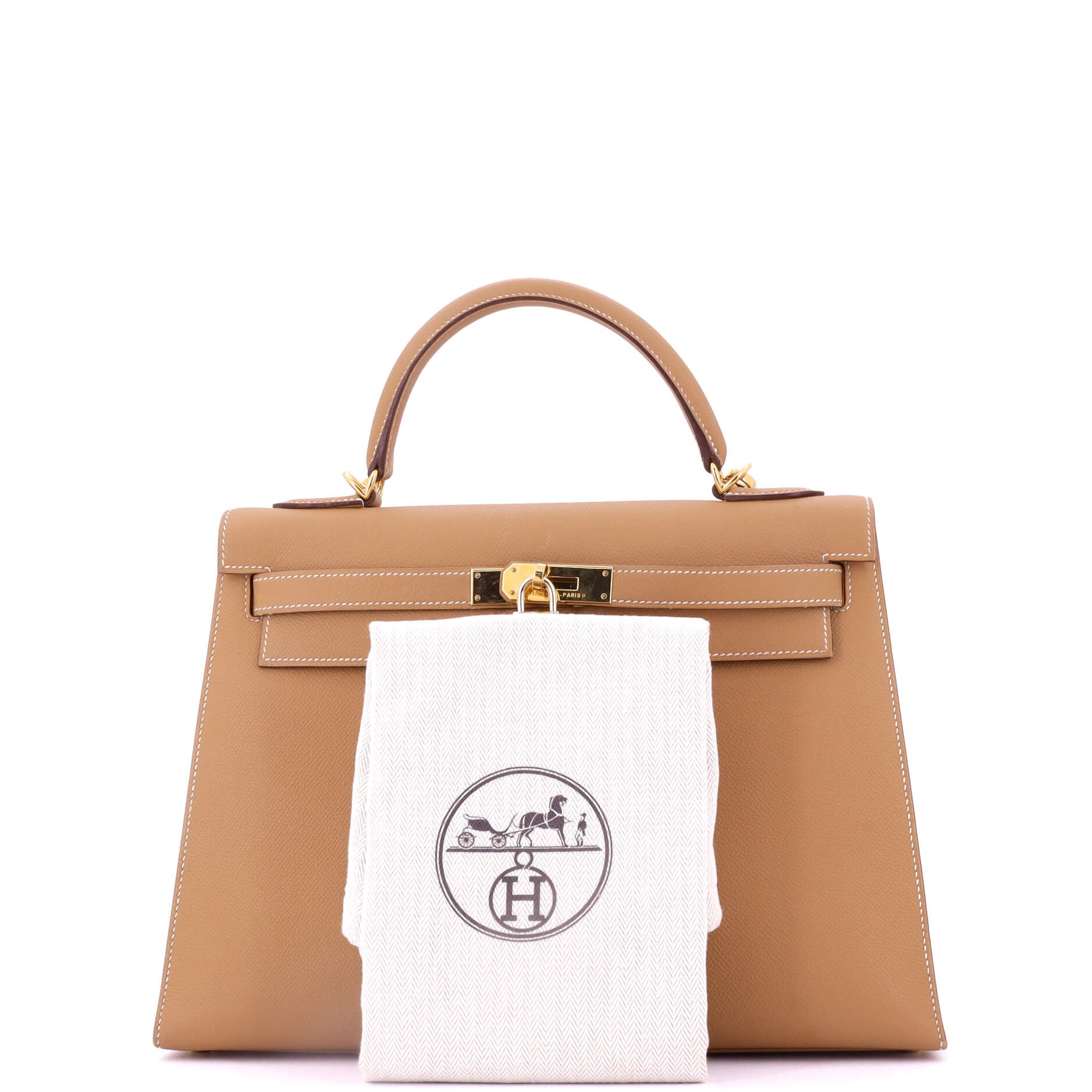 Kelly Handbag Natural Epsom with Gold Hardware 32