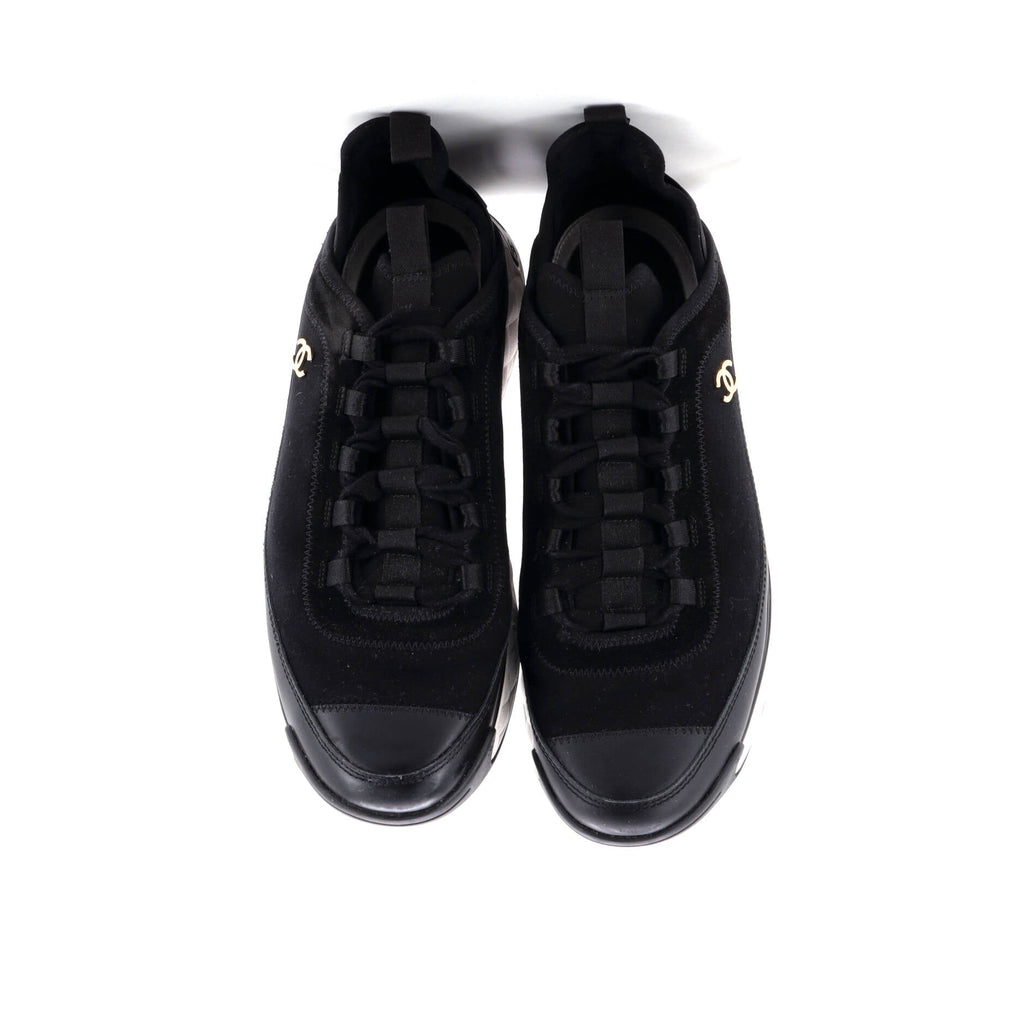 Women's CC Cap Toe Logo Sneakers Suede and Mixed Fibers