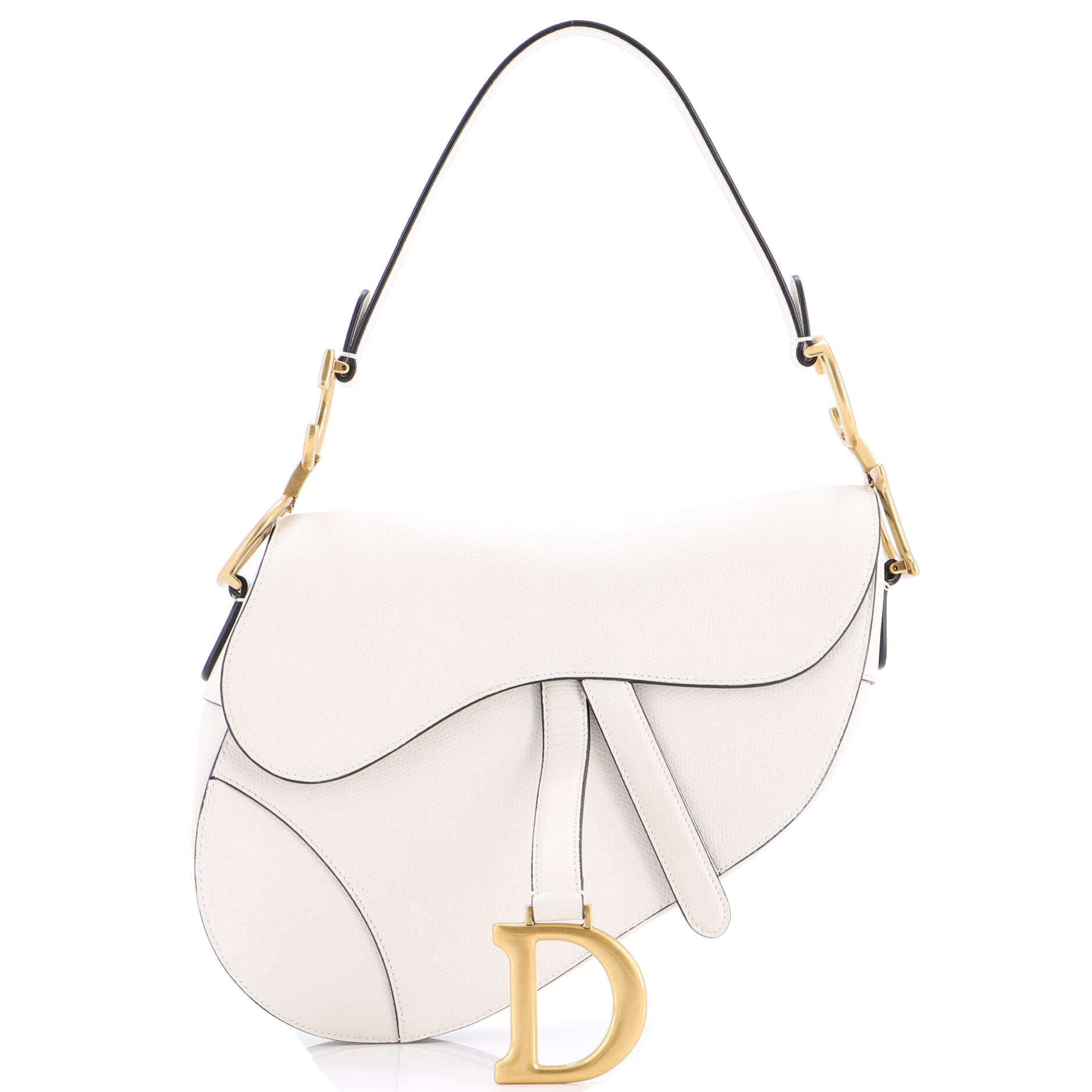 Saddle Handbag Leather Medium