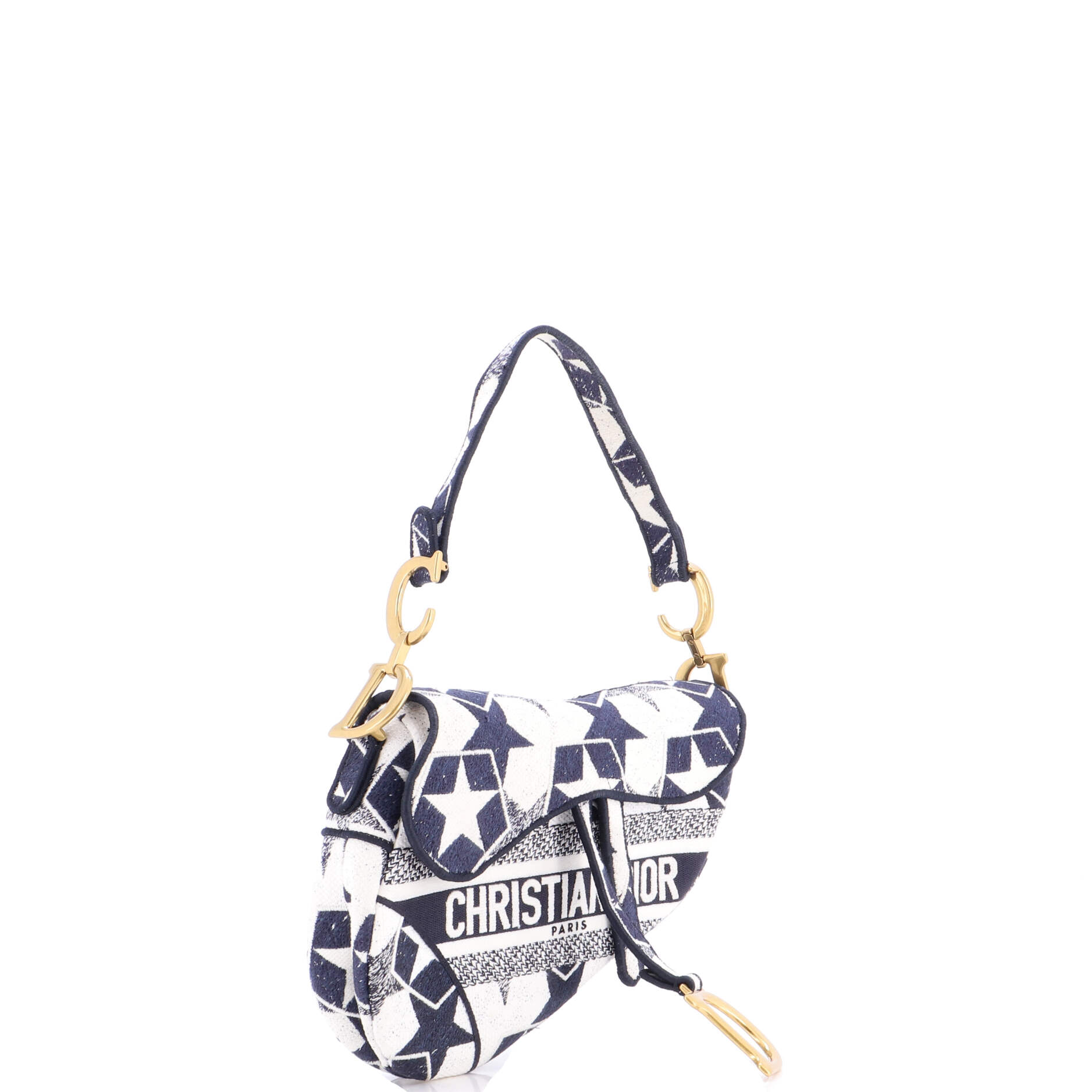 Saddle Bag Logo Embroidered Canvas Medium