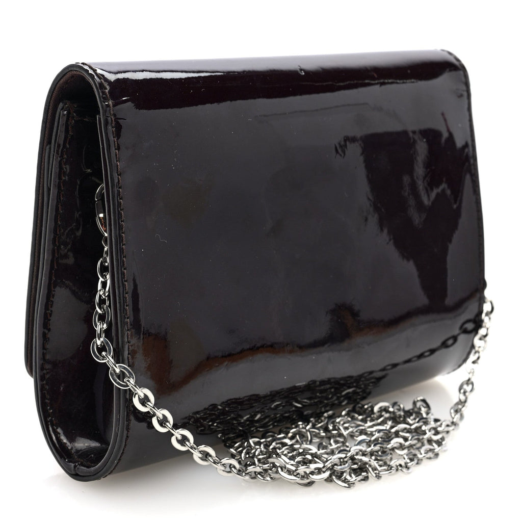 Patent Louise PM Chain Clutch Amarante