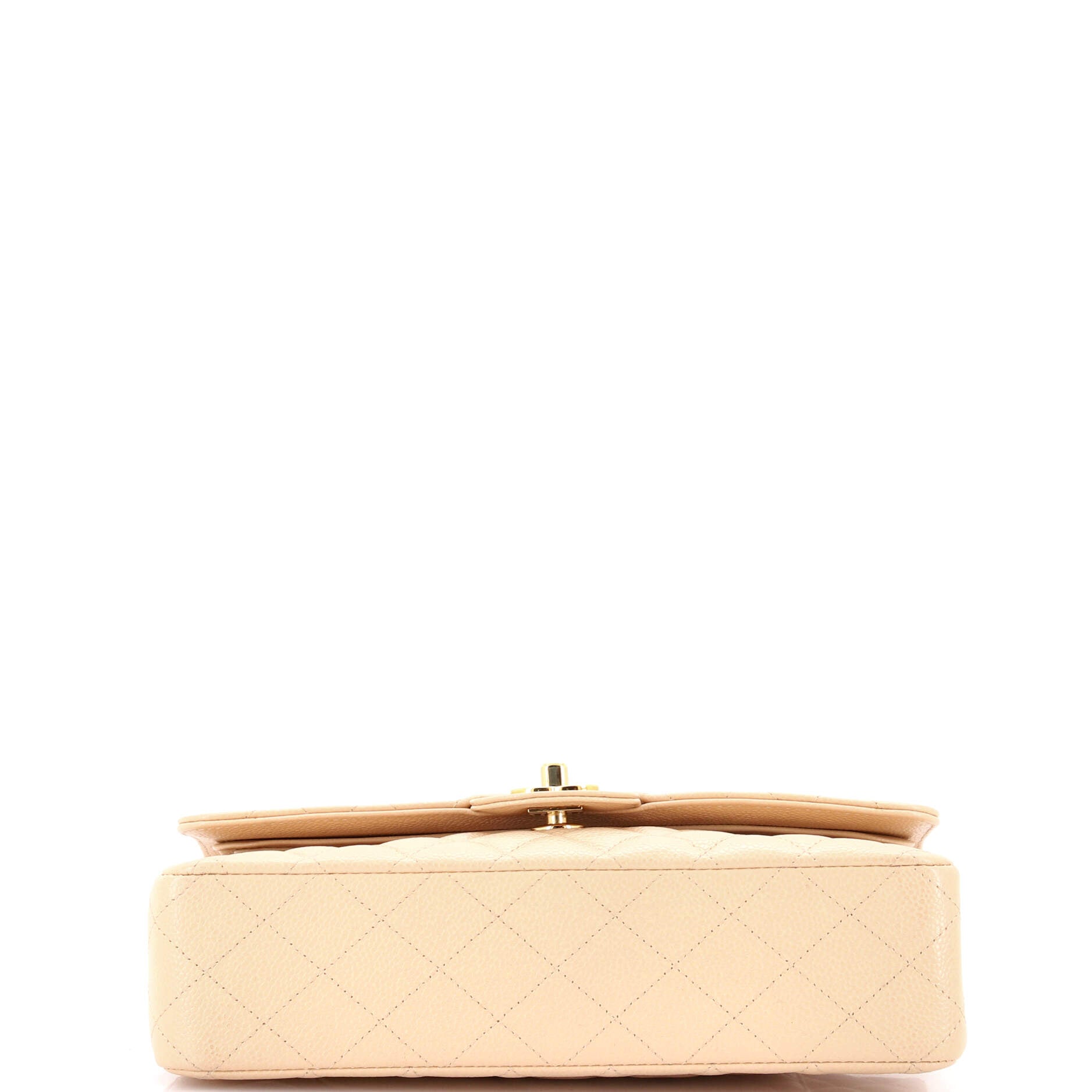 Vintage Classic Double Flap Bag Quilted Caviar Medium