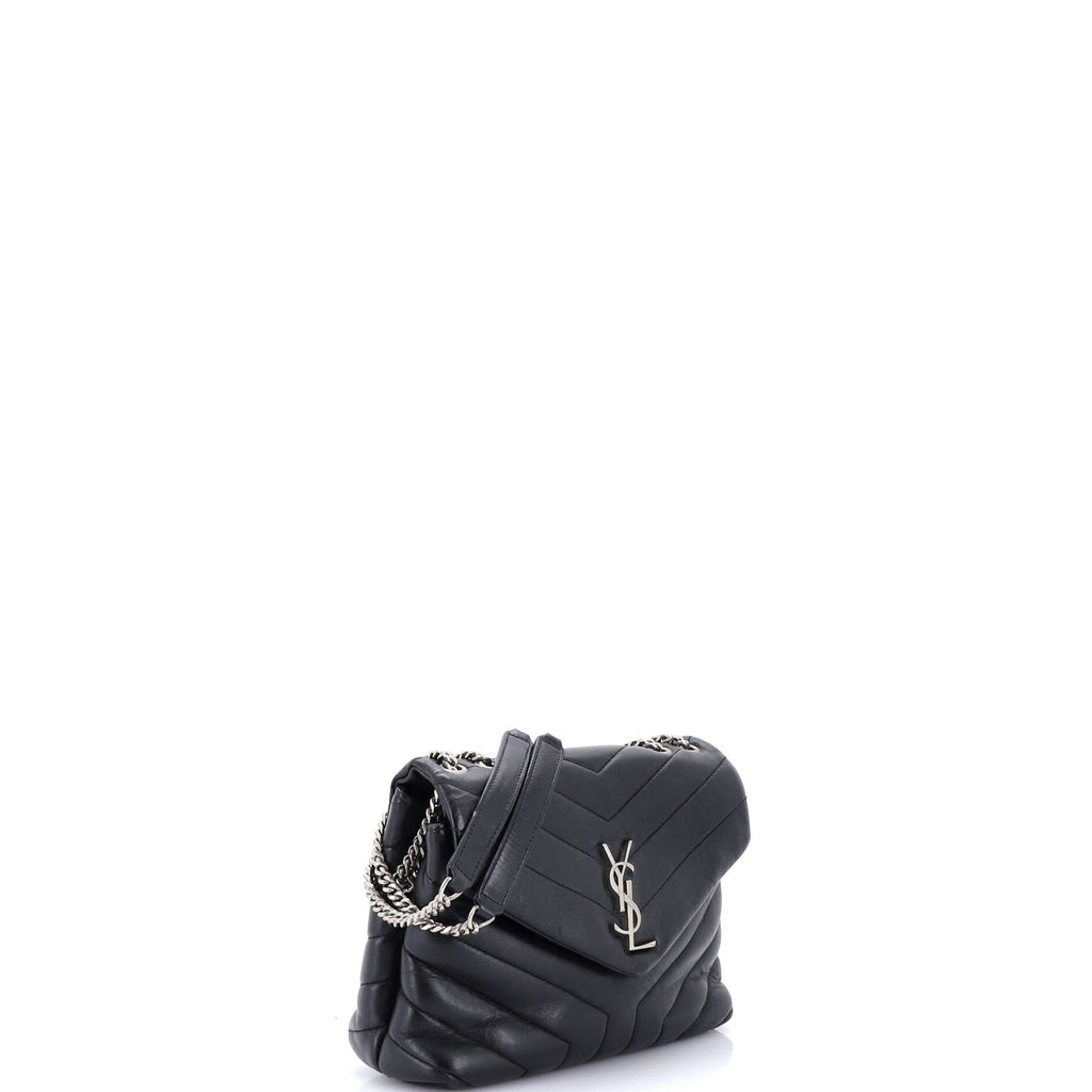 Loulou Shoulder Bag Matelasse Chevron Leather Small