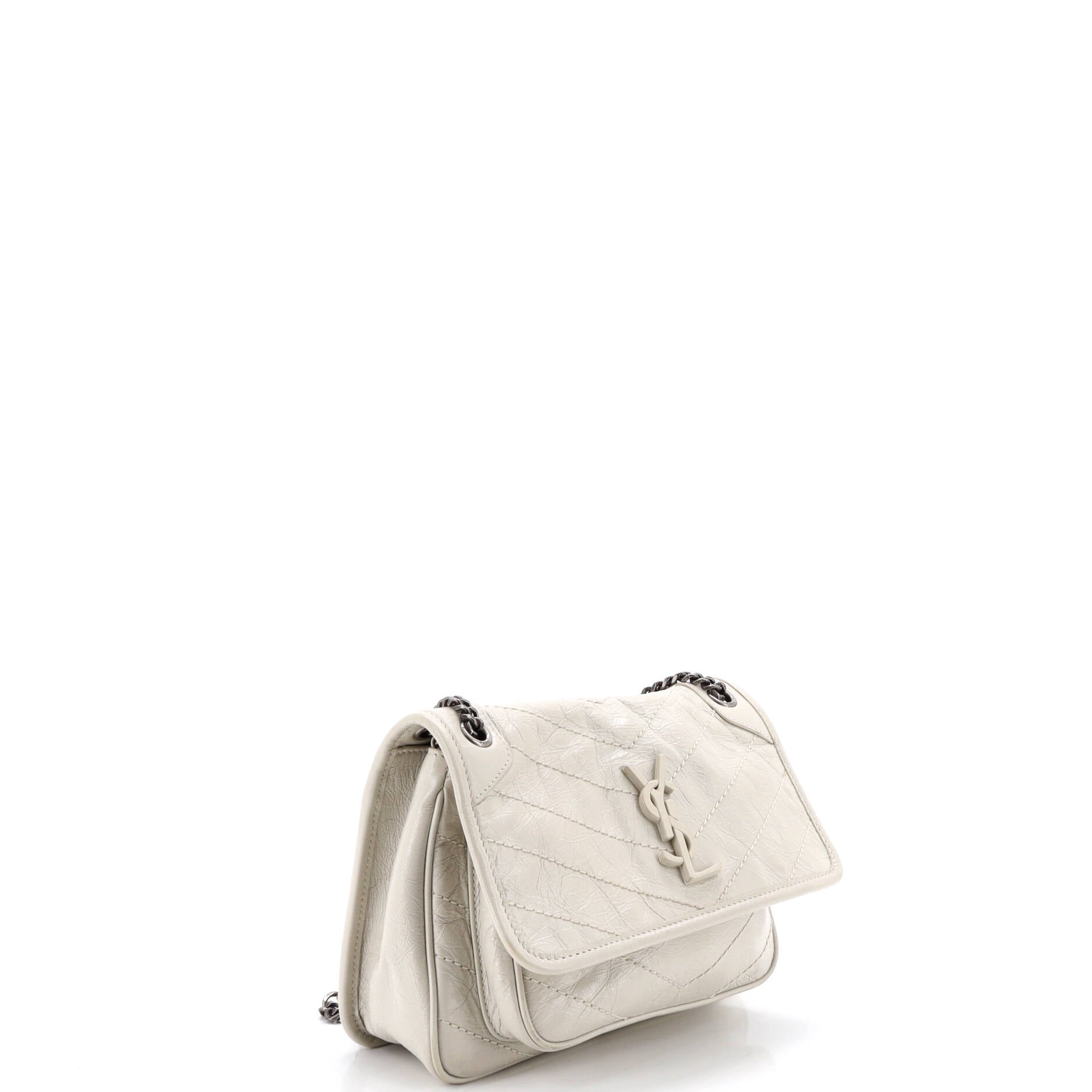 Niki Chain Flap Bag Matelasse Chevron Leather Baby