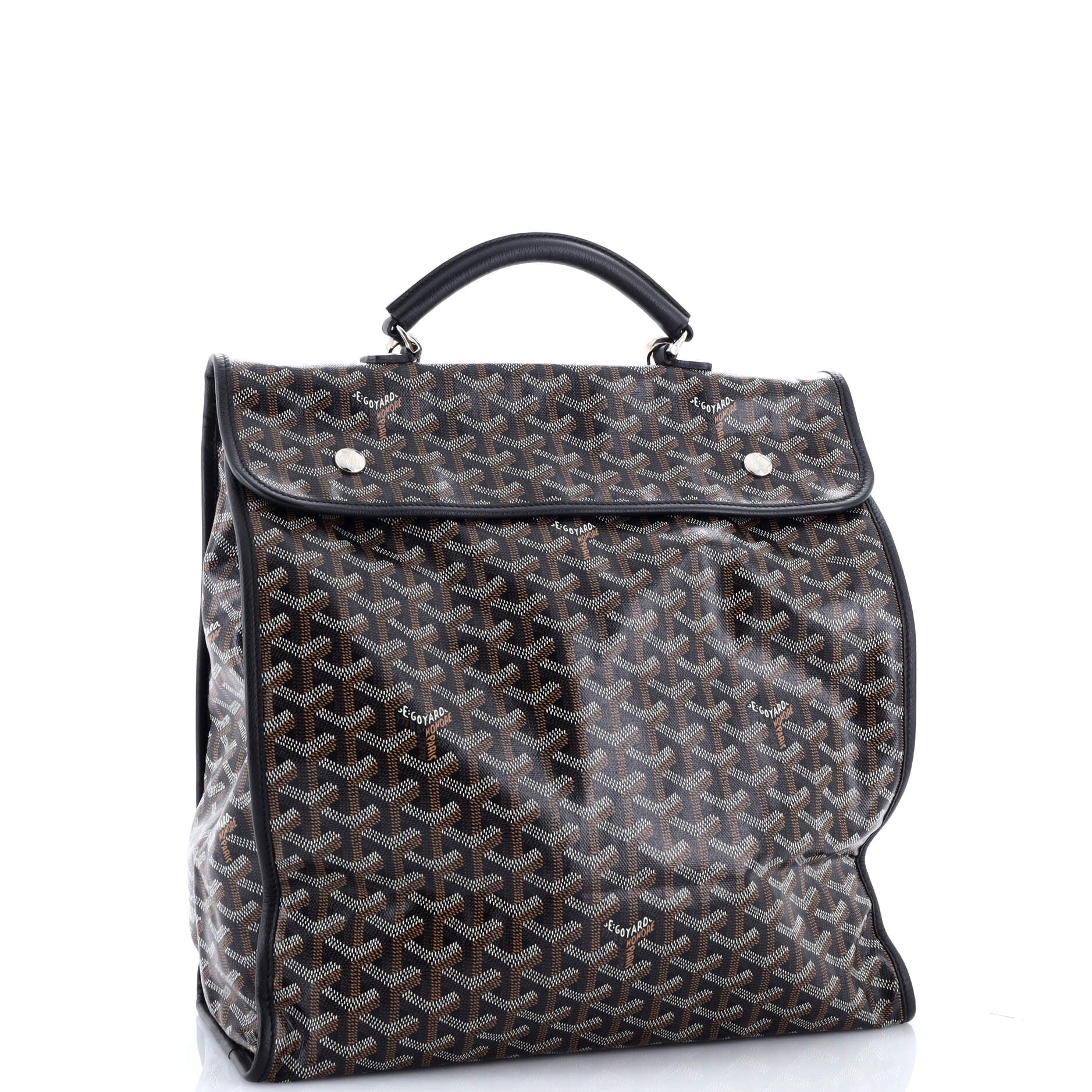 Saint Leger Briefcase Backpack Coated Canvas