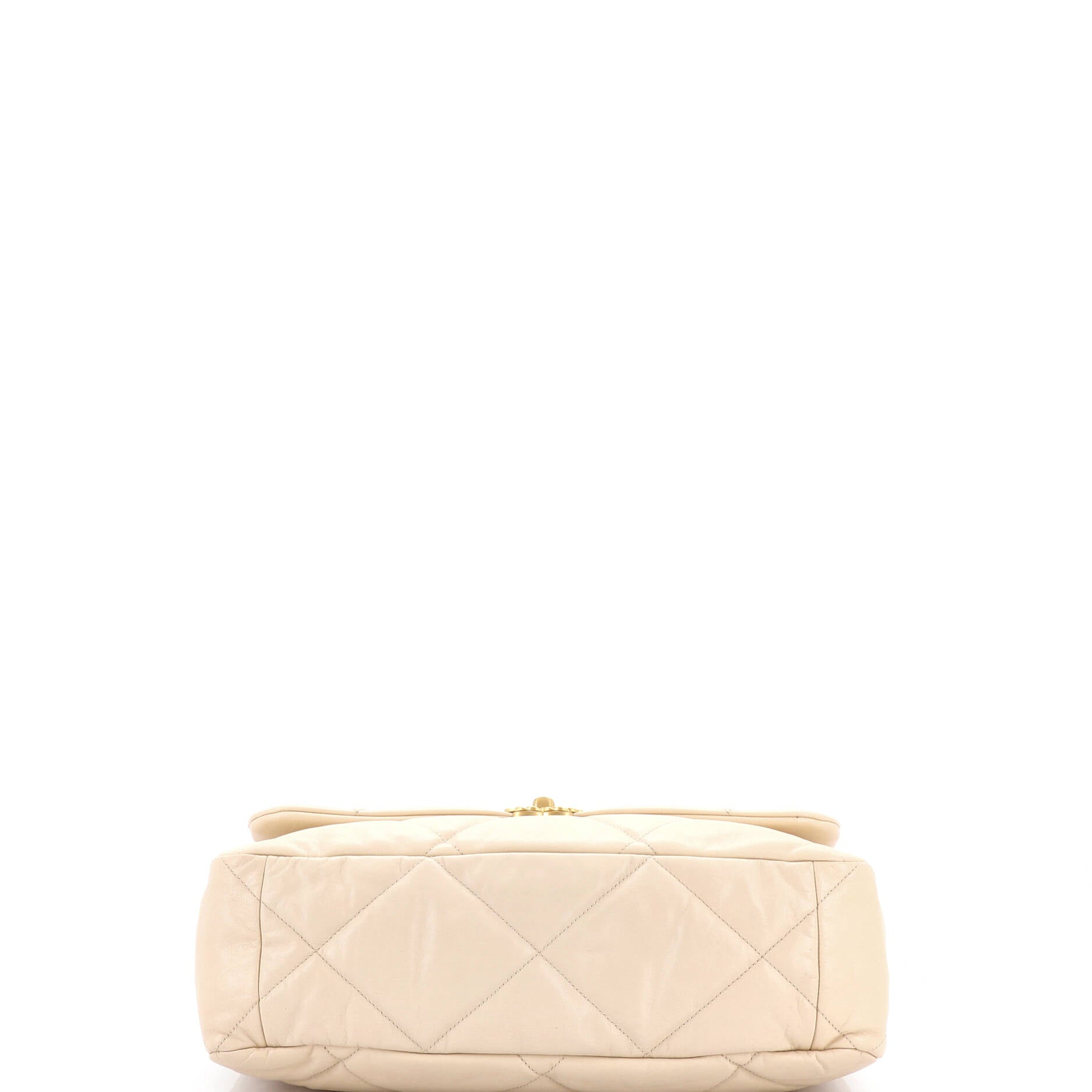 19 Flap Bag Quilted Leather Maxi
