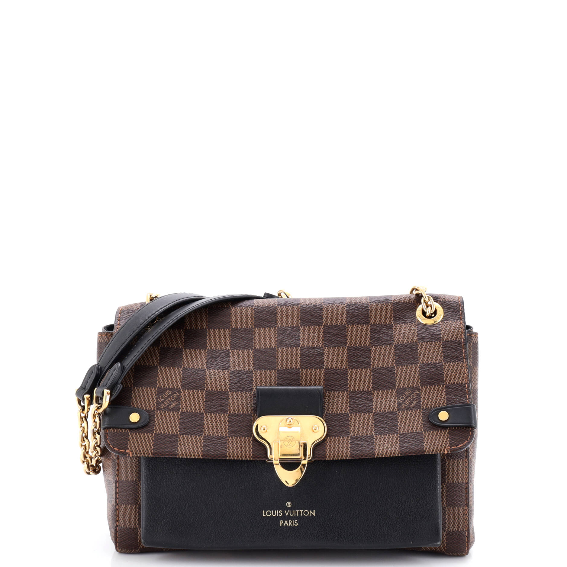 Vavin Handbag Damier with Leather PM
