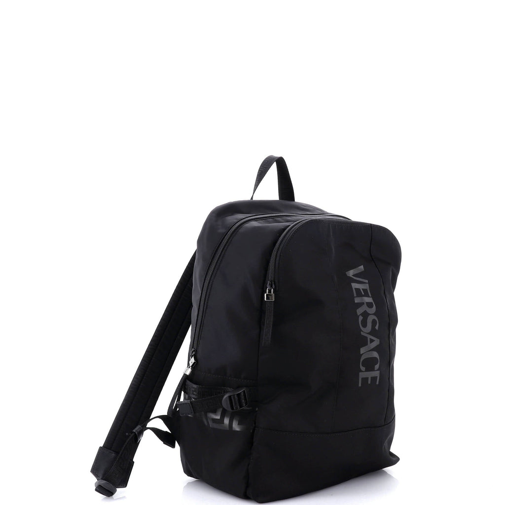 La Greca Logo Backpack Nylon Medium