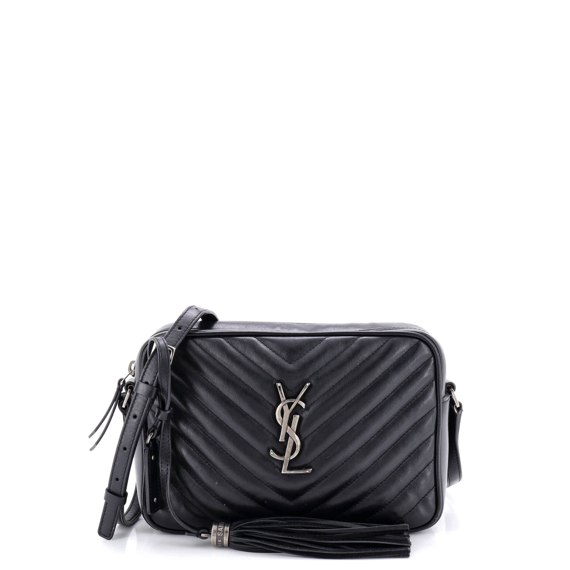 Lou Camera Bag Matelasse Chevron Leather Small