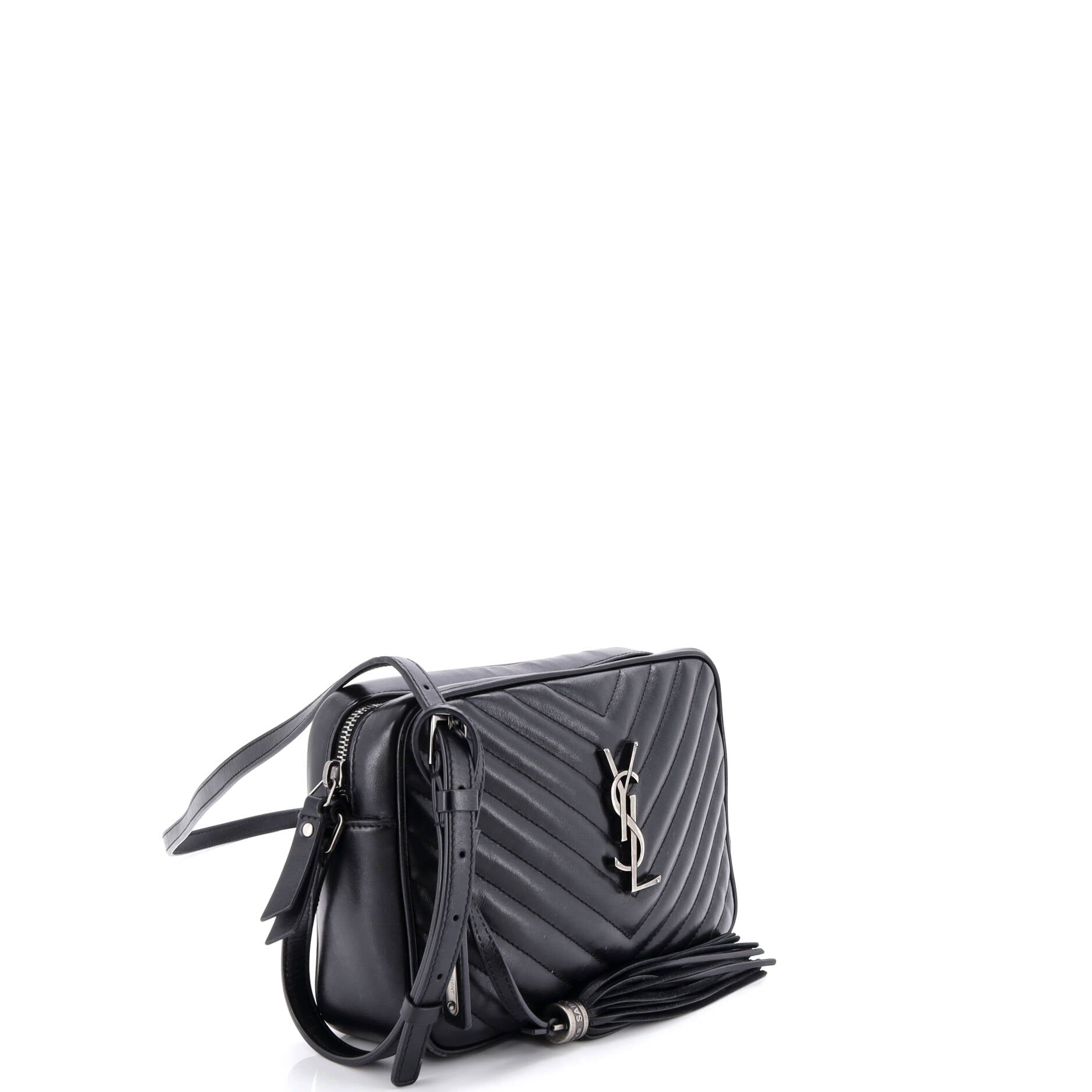 Lou Camera Bag Matelasse Chevron Leather Small