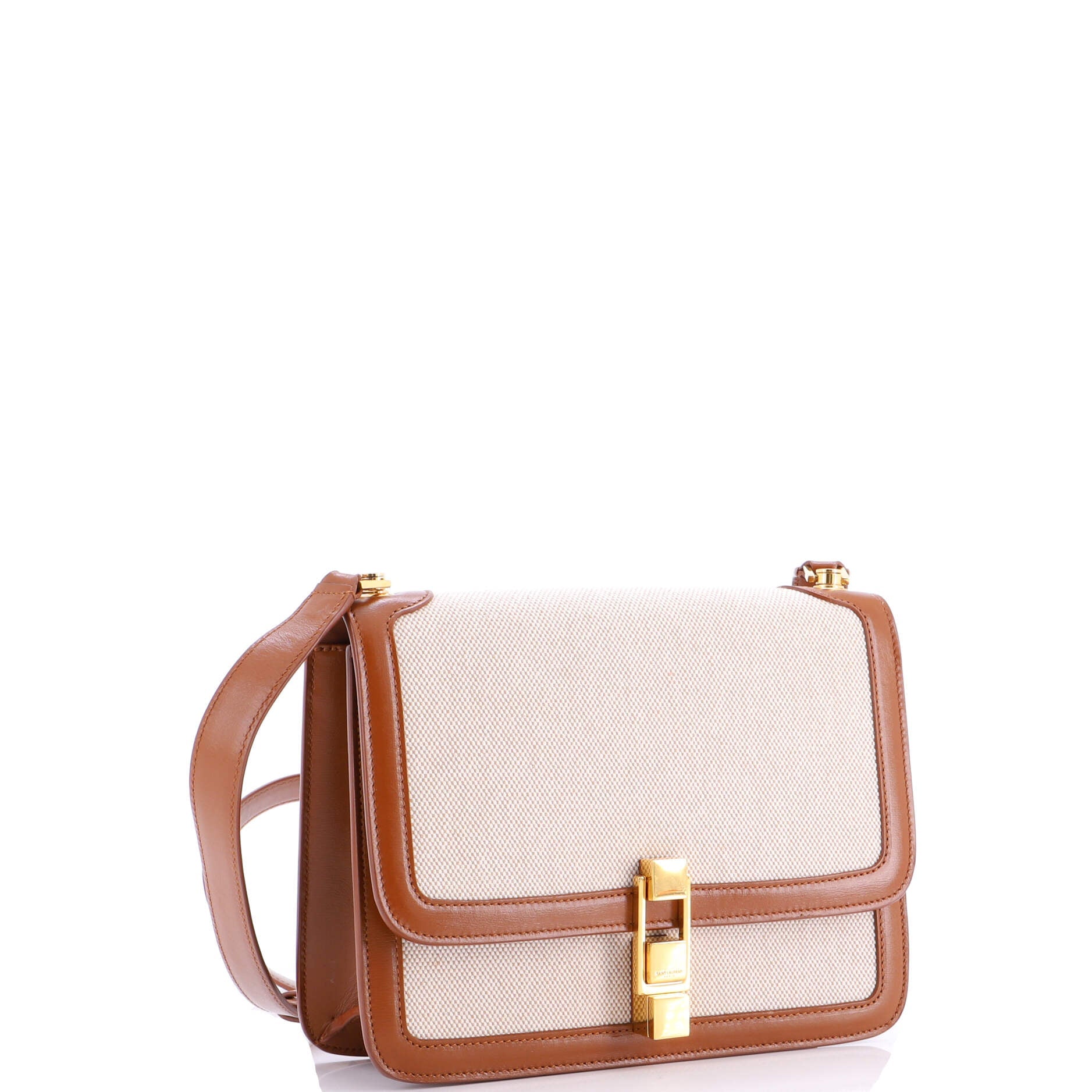 Carre Satchel Canvas with Leather Medium