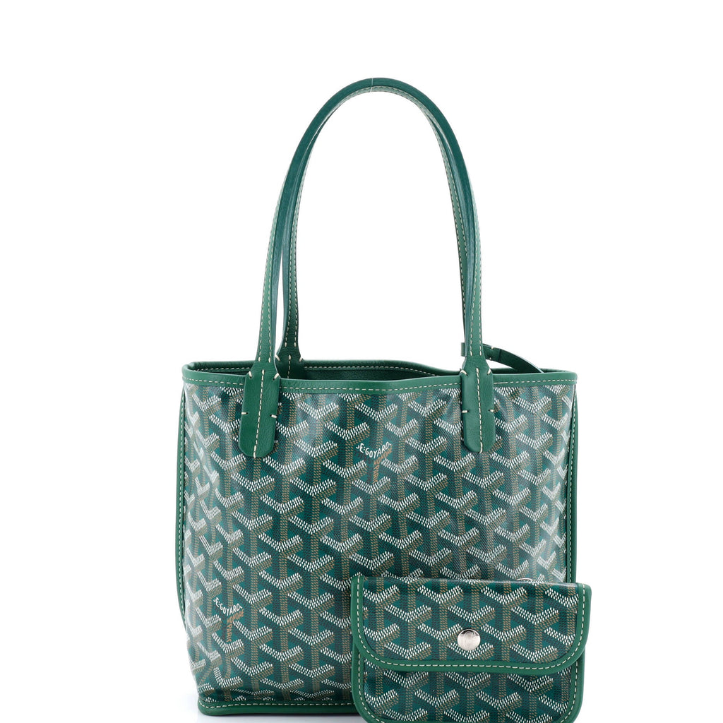 Anjou Reversible Tote Coated Canvas Mini