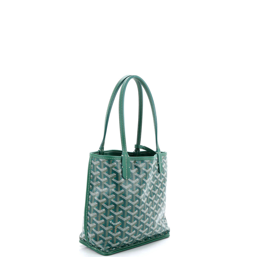 Anjou Reversible Tote Coated Canvas Mini